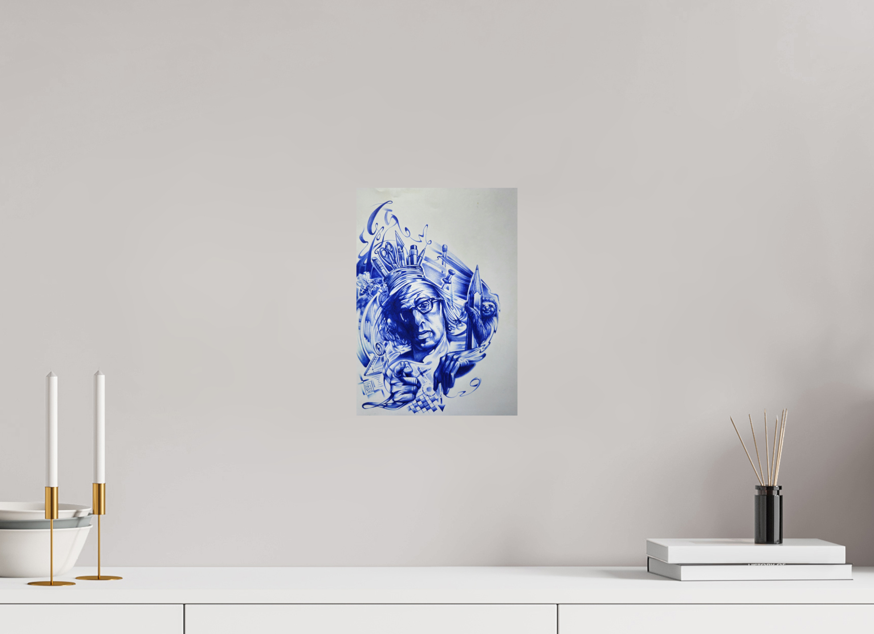 DIN A4 (21 x 29,7 cm), Fine Art Print The Intellectual Lab (Der Künstler)