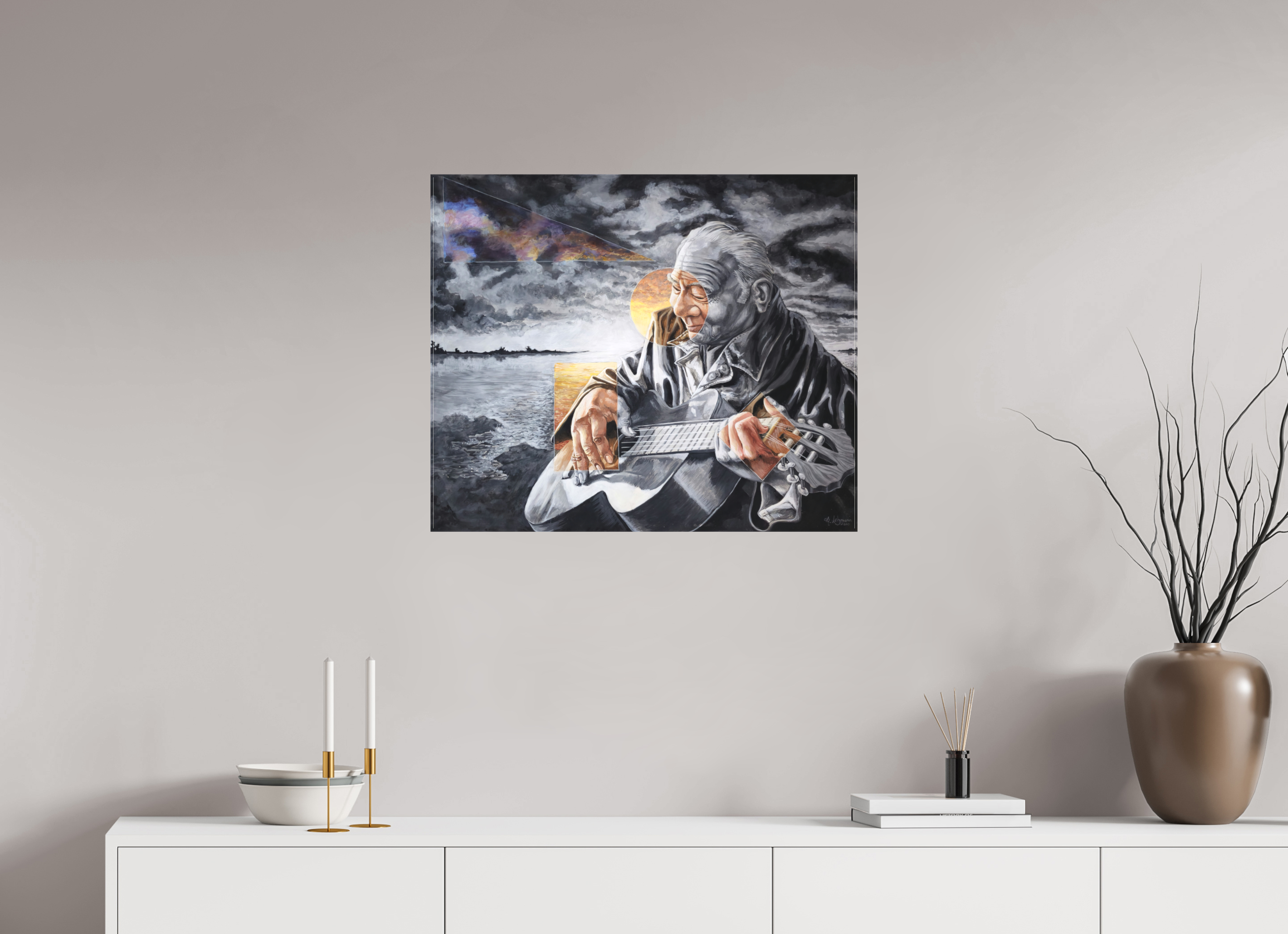 71,9 x 60 cm, Leinwand Abendstimmung