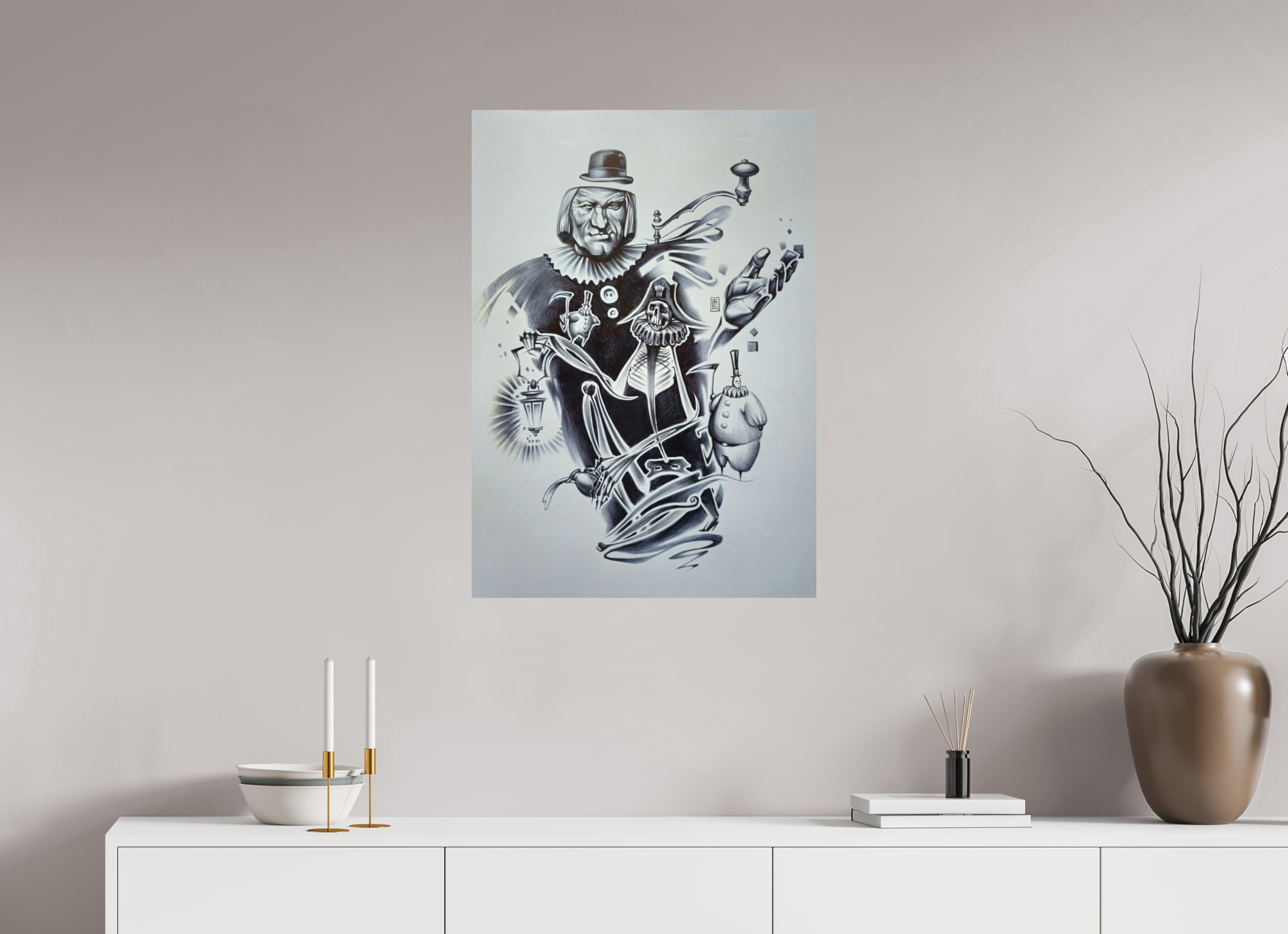 DIN A1 (59,4 x 84,1 cm), Fine Art Print Keeper of The Silence (Totengräber)