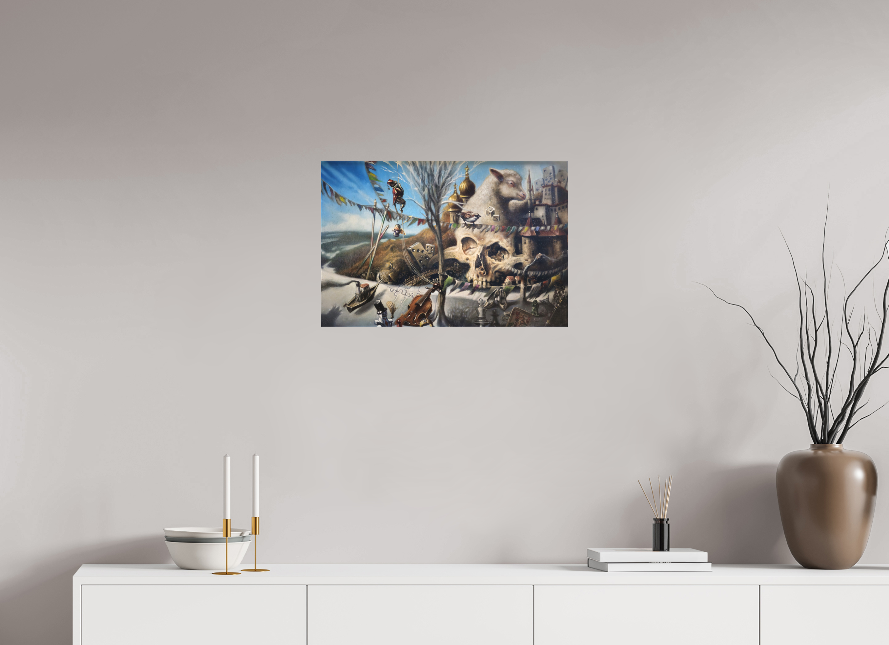 60 x 40 cm, Leinwand Die Diplomaturgie