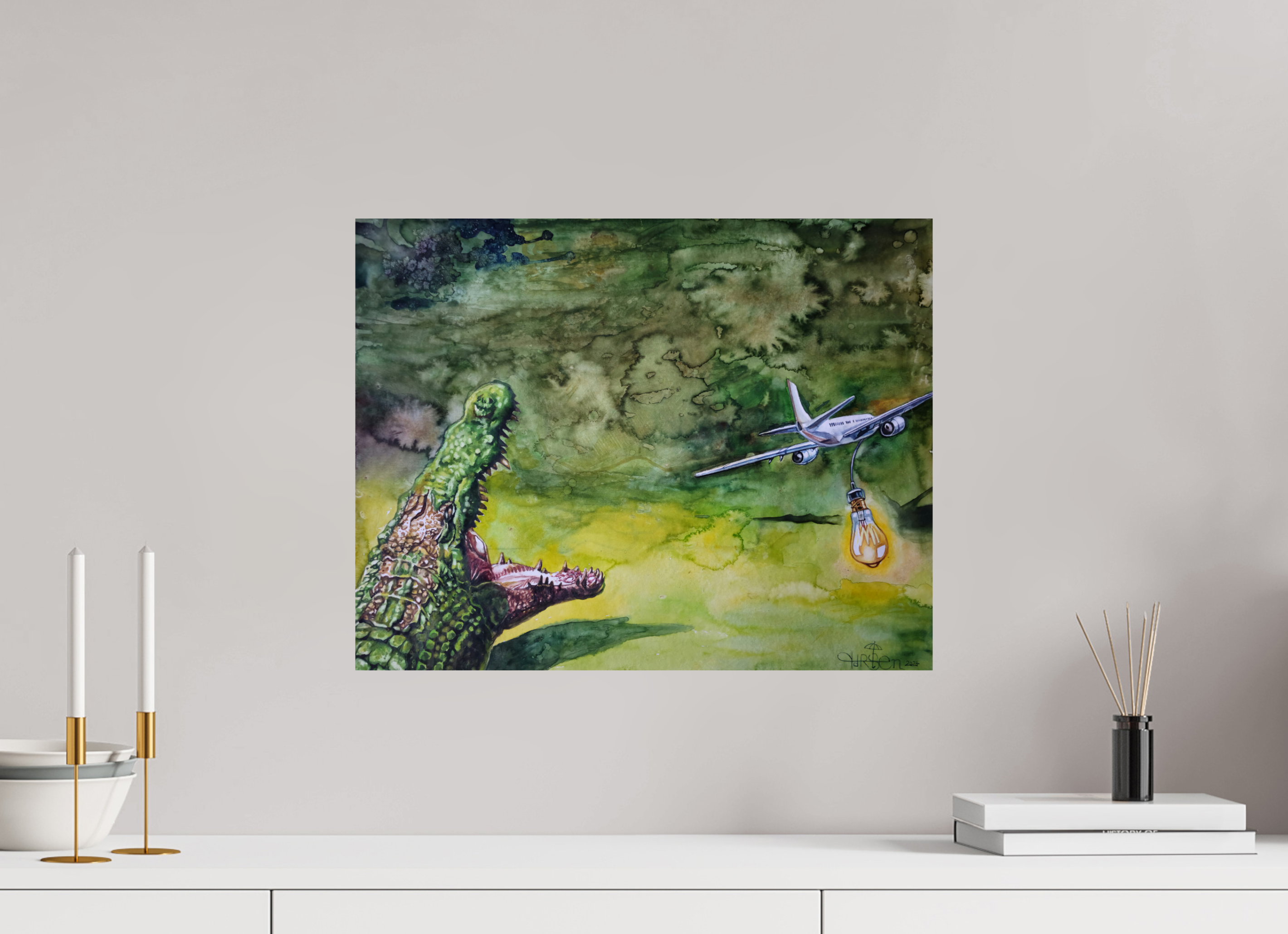 51,1 x 40 cm, Fine Art Print Die Jagd (Urlaubsdrang)