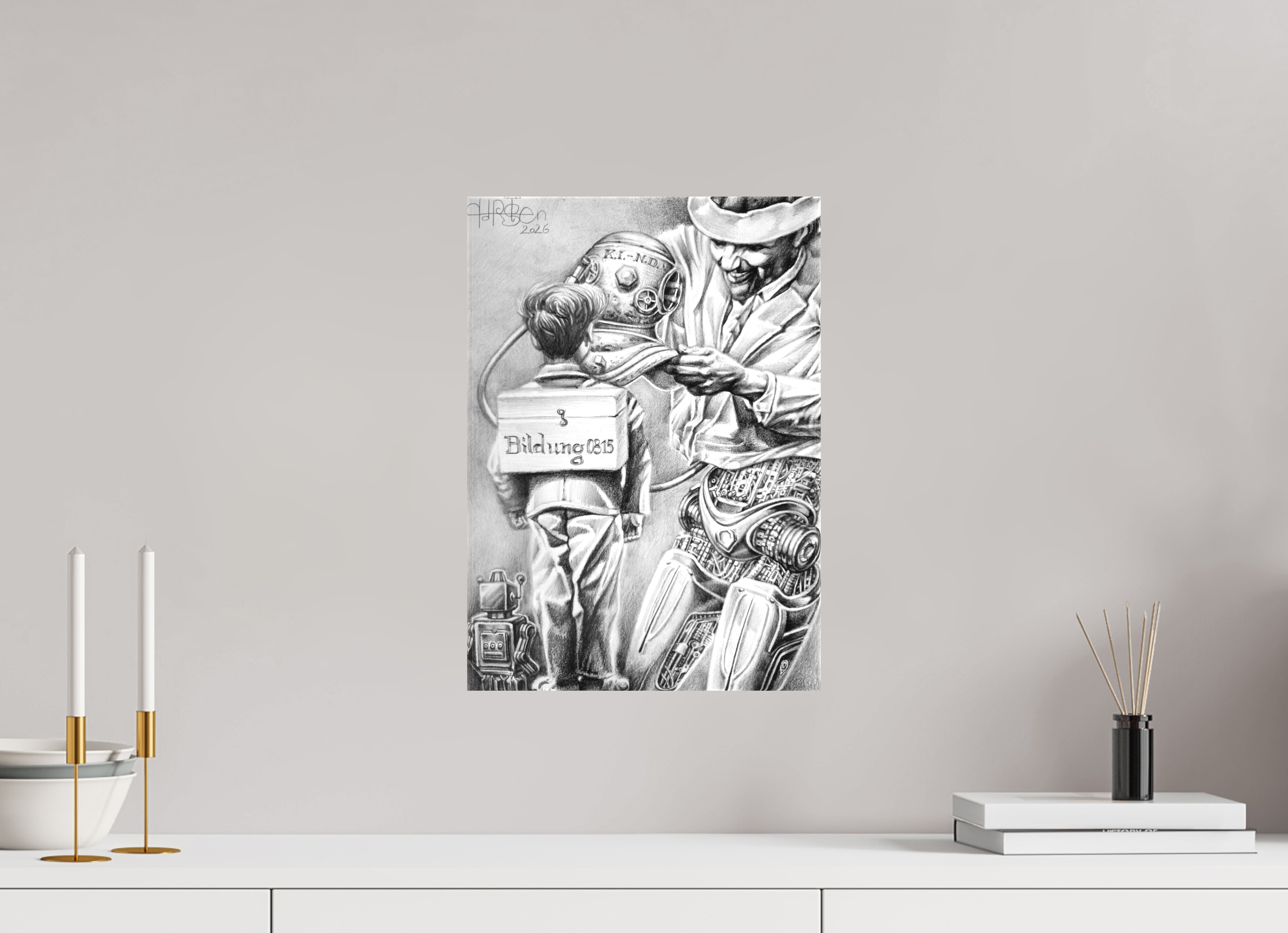 DIN A3 (29,7 x 42 cm), Leinwand Ein neues Zeitalter