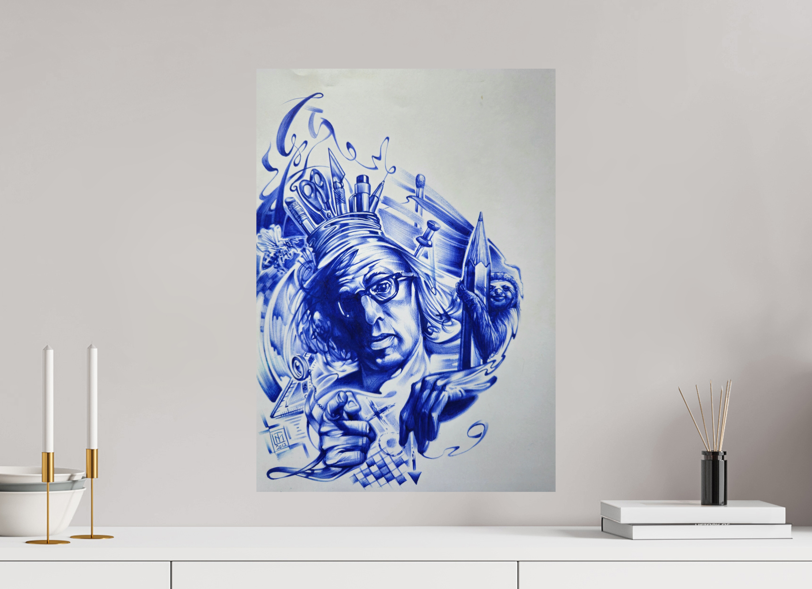 DIN A2 (42 x 59,4 cm), Fine Art Print The Intellectual Lab (Der Künstler)