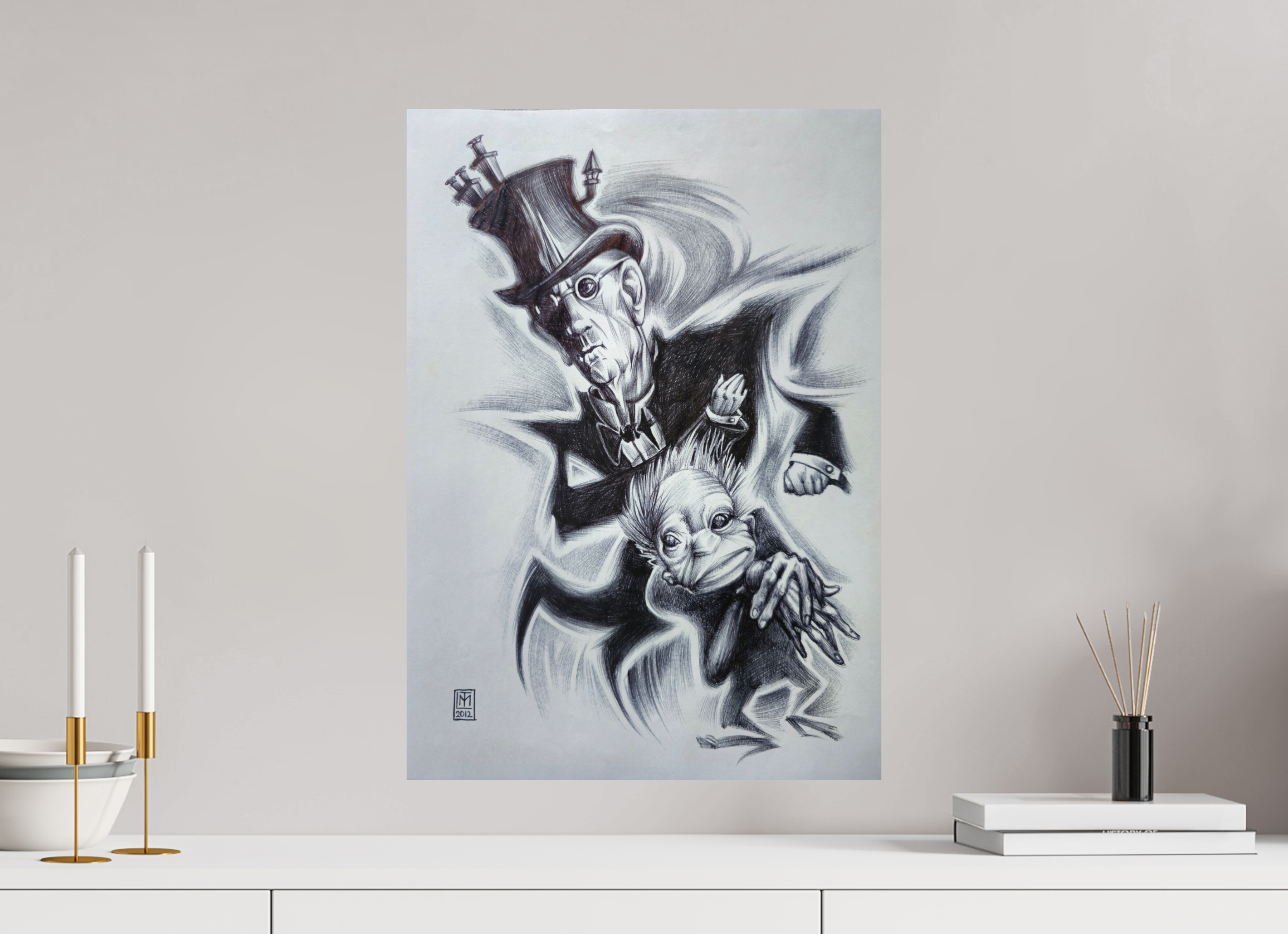 DIN A2 (42 x 59,4 cm), Fine Art Print The Industrial Sage (Der Hüter der Glut)