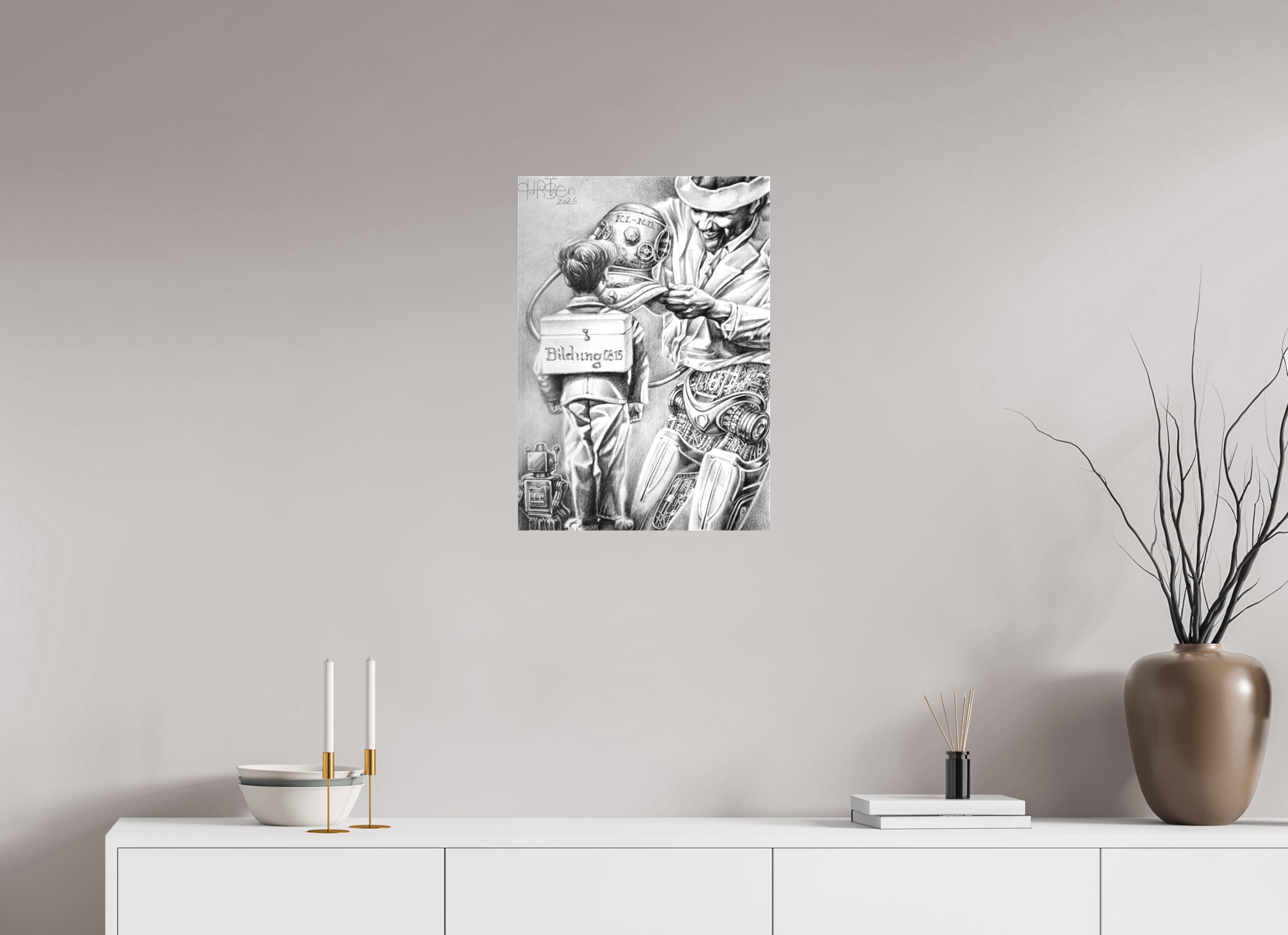 DIN A2 (42 x 59,4 cm), Leinwand Ein neues Zeitalter