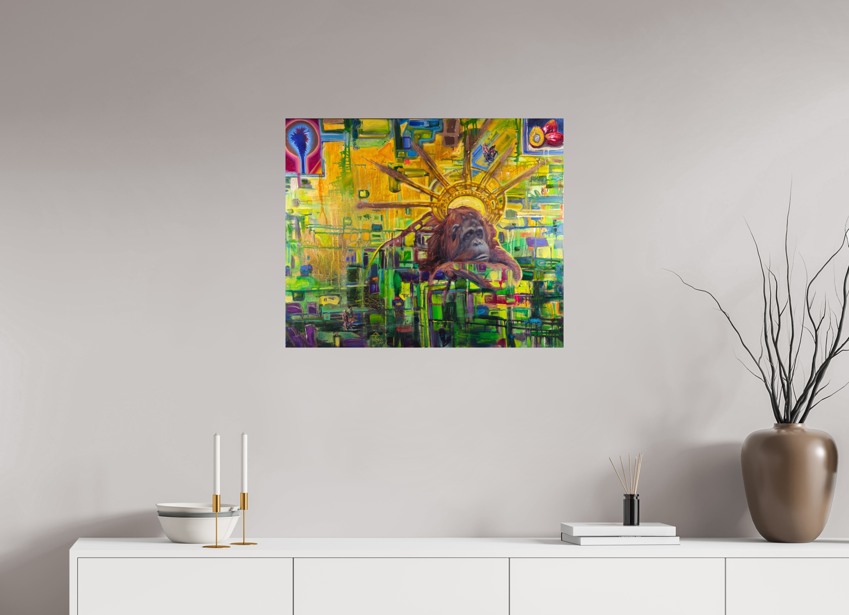 72,7 x 60 cm, Collector Series 01 Abstrakter Lebensraum