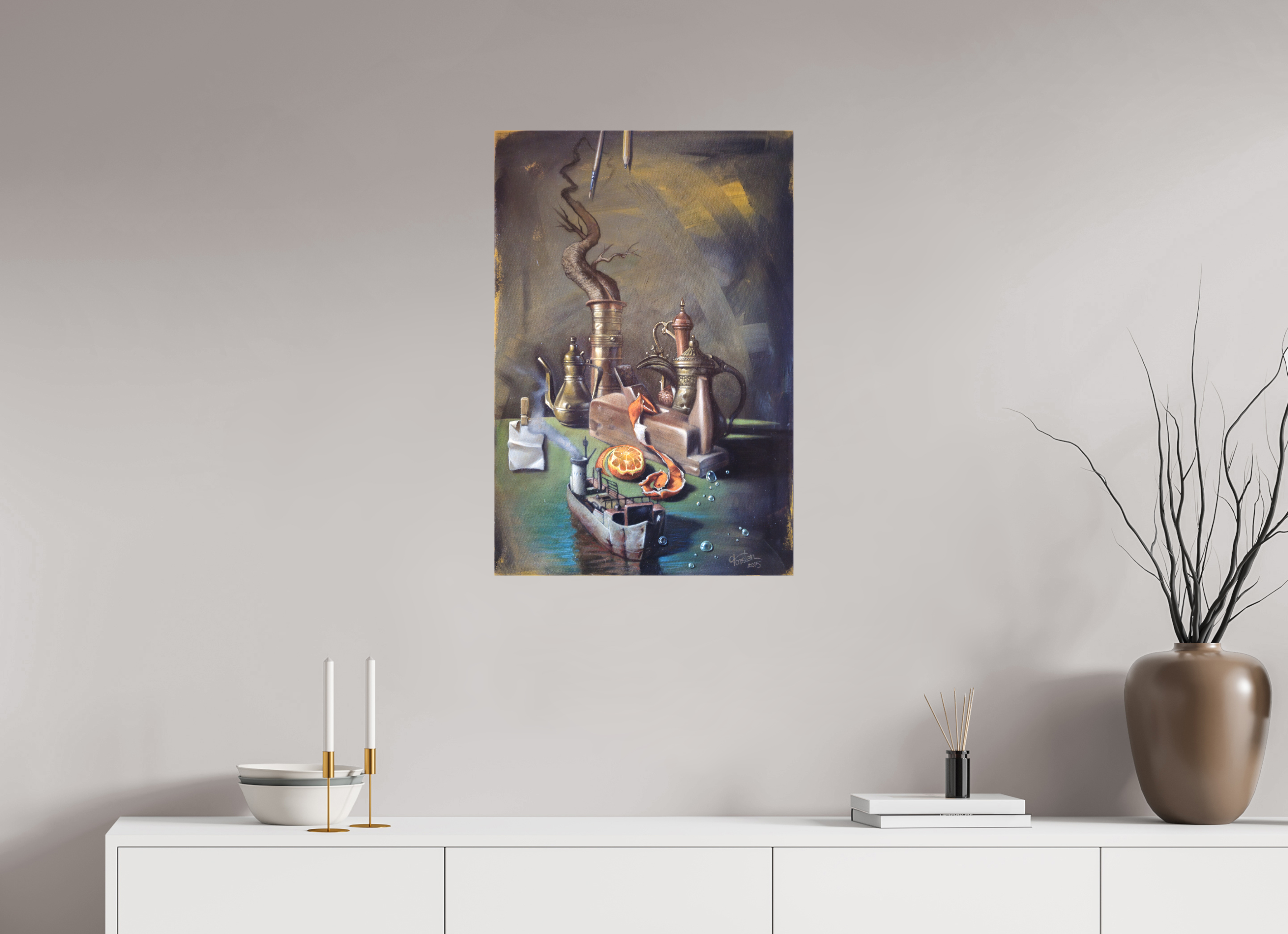 50 x 75 cm, Leinwand Un-realistisch