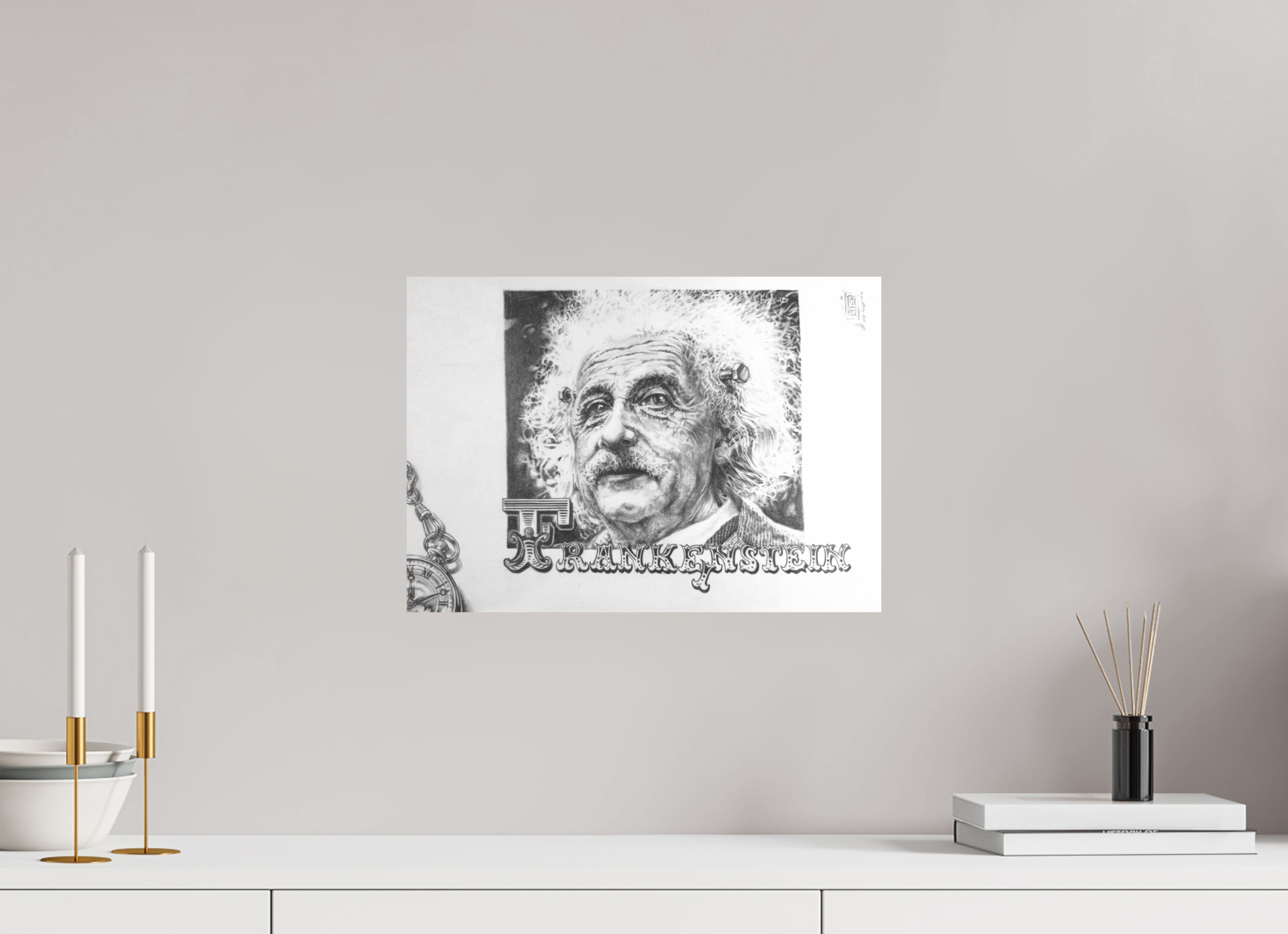 DIN A3 (42 x 29,7 cm), Fine Art Print Frank-E(i)nstein