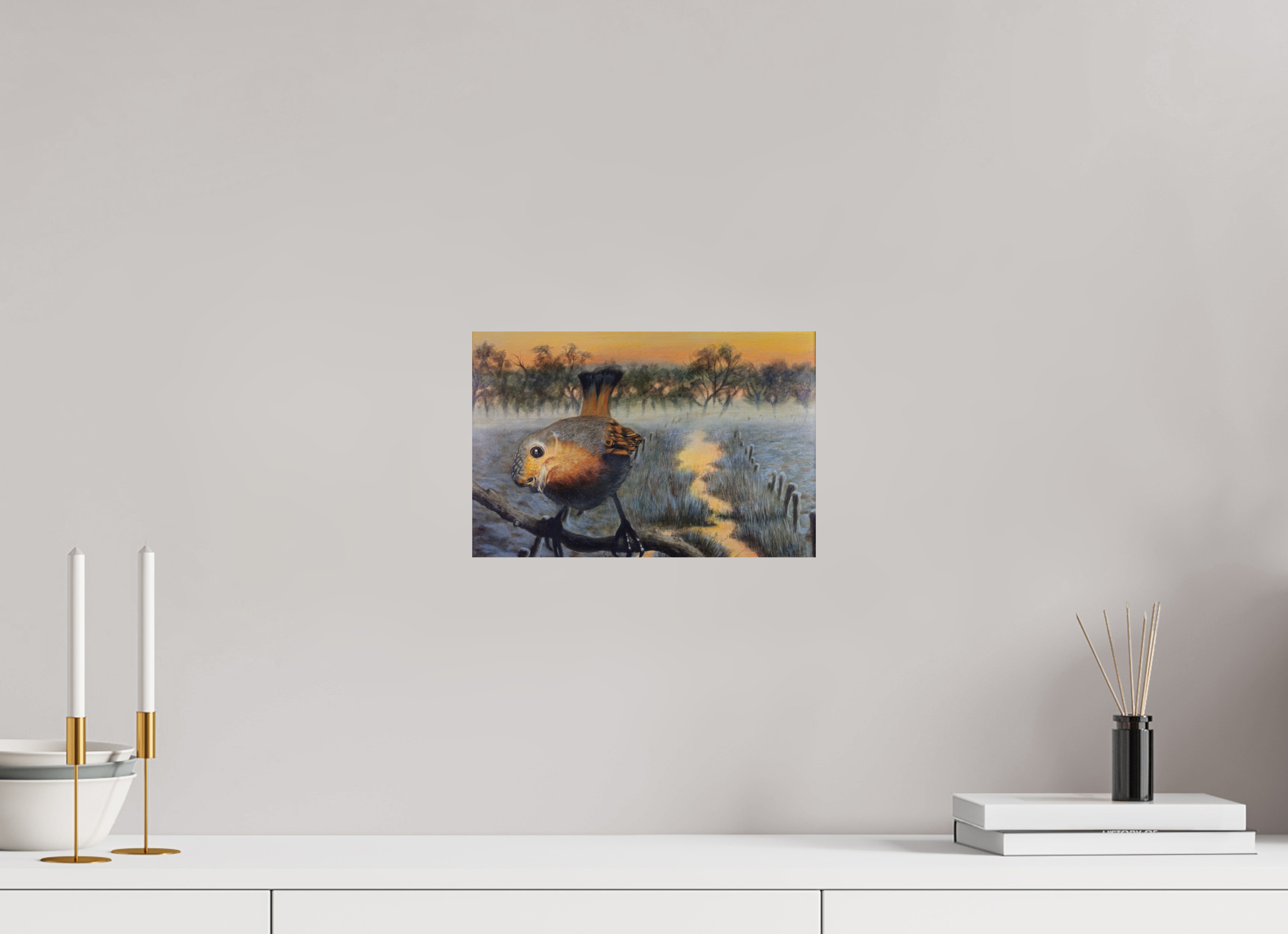 30,4 x 20 cm, Fine Art Print Der Blick (Wintermorgen)