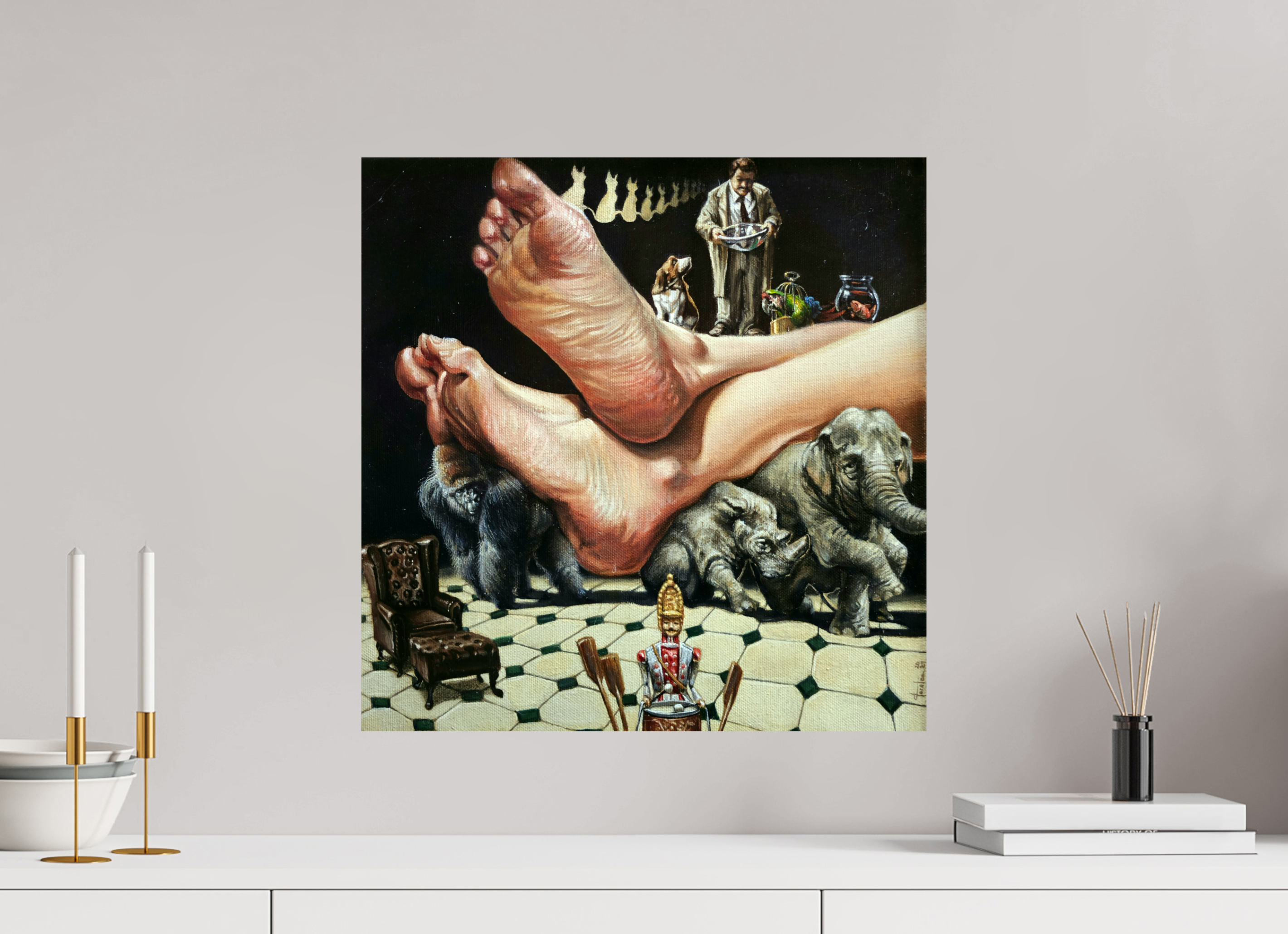 50 x 50,8 cm, Fine Art Print Domestizierung