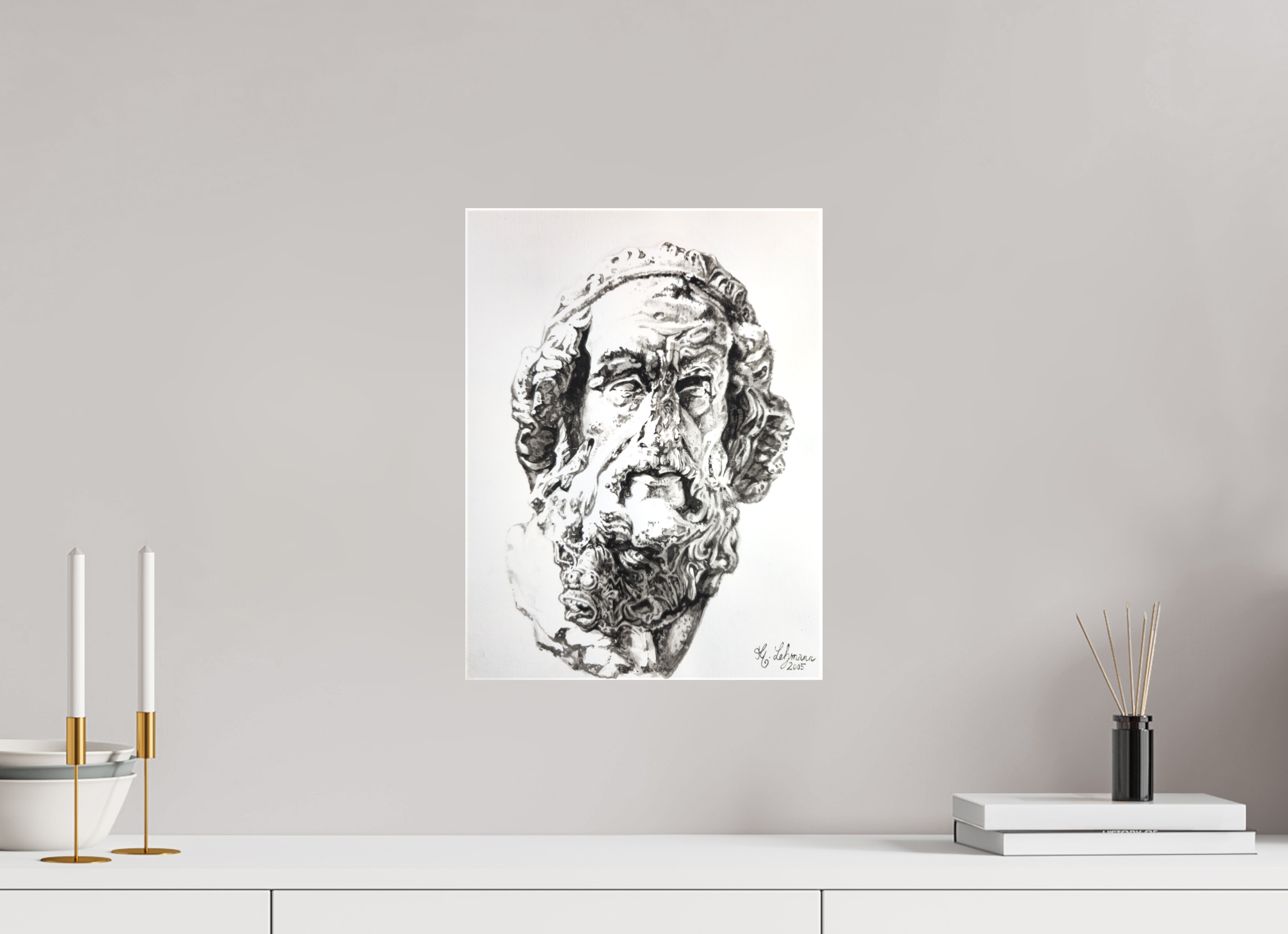 30 x 40 cm, Leinwand Homer & Homer – Das Fundament der Erzählung