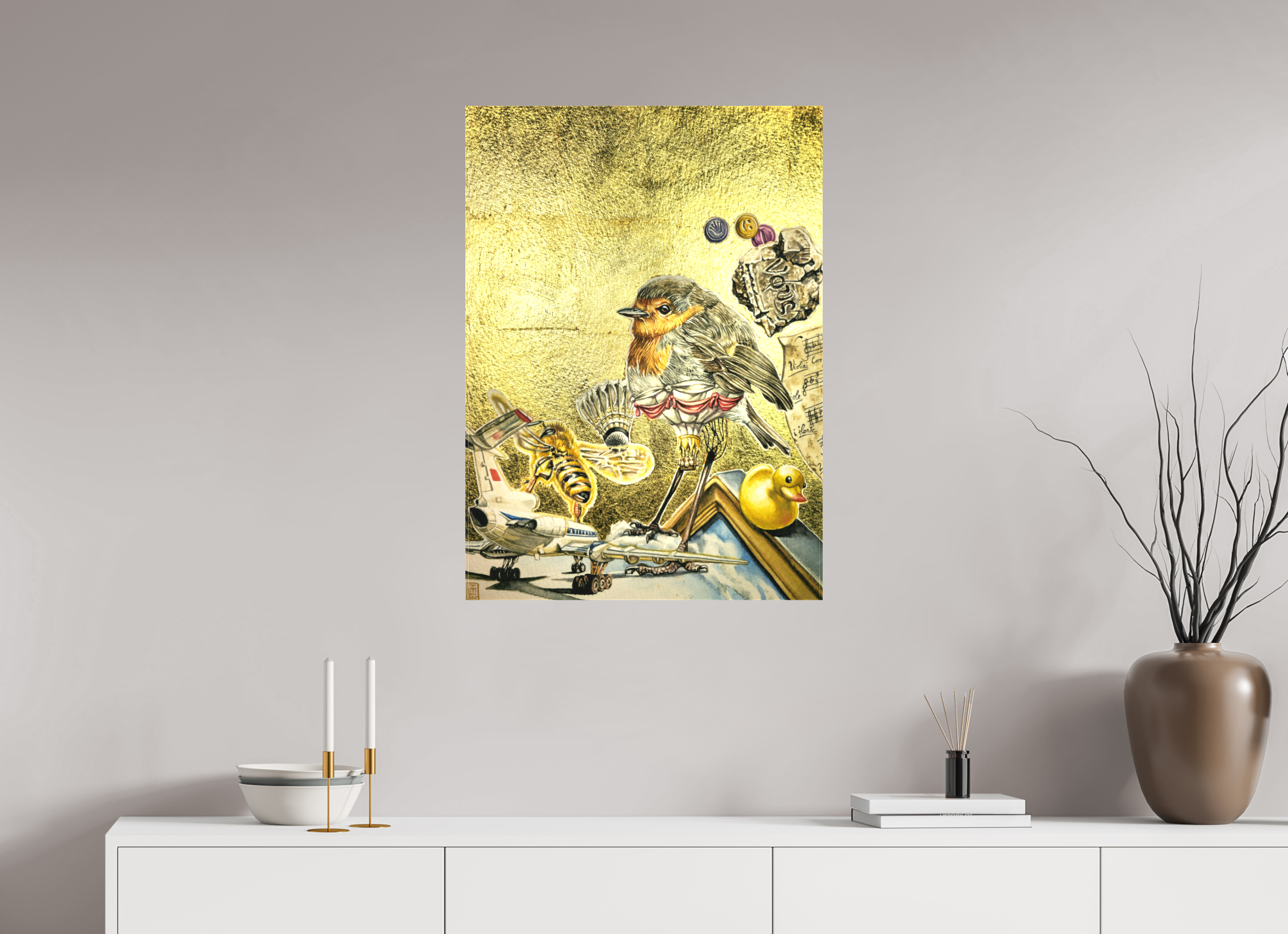 60 x 83,4 cm, Leinwand Schwebeteilchen