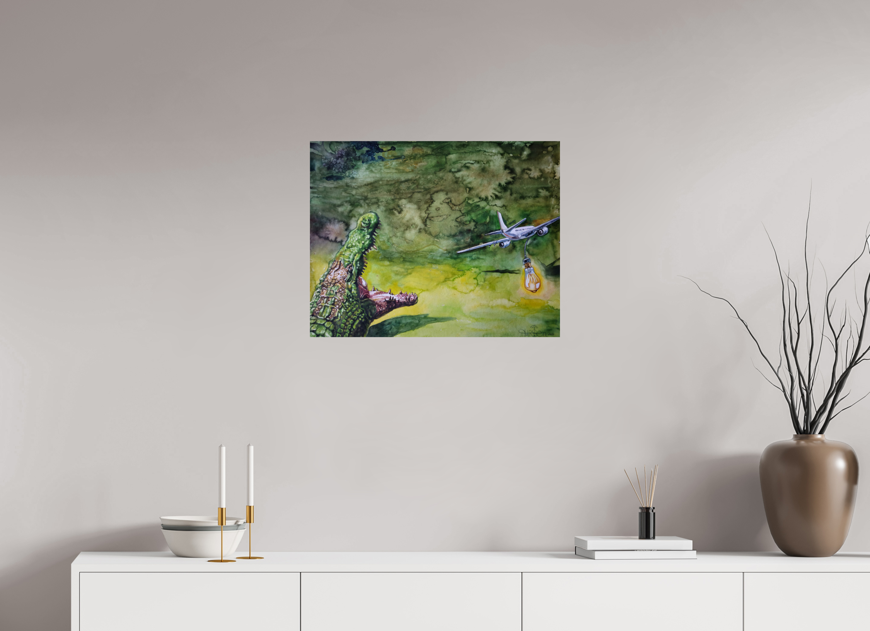 63,8 x 50 cm, Fine Art Print Die Jagd (Urlaubsdrang)