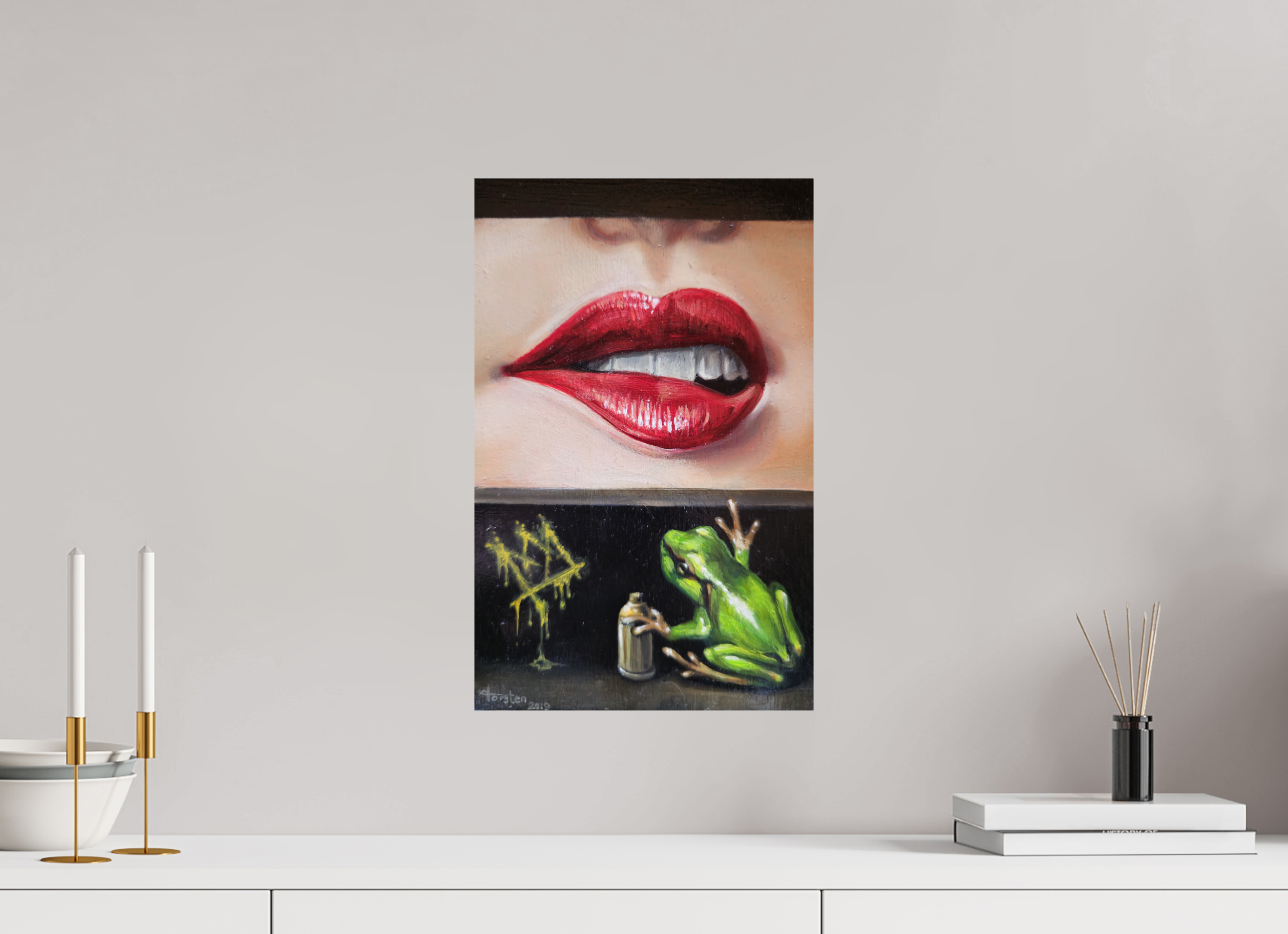 30 x 47,1 cm, Fine Art Print Der Froschkönig