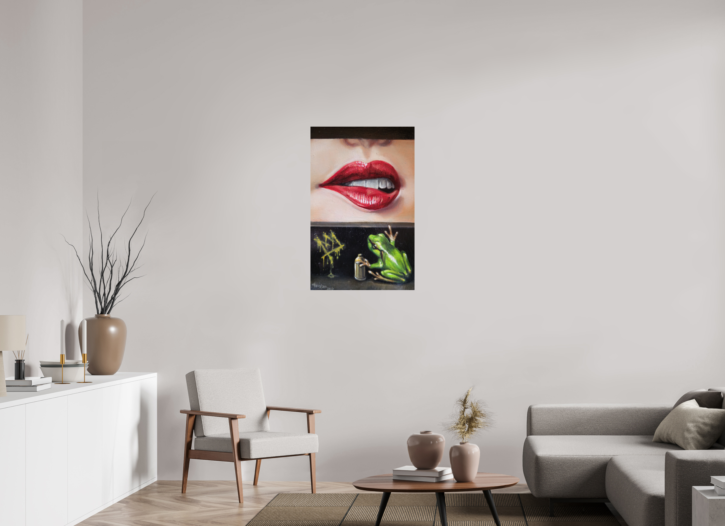 60 x 94,2 cm, Fine Art Print Der Froschkönig