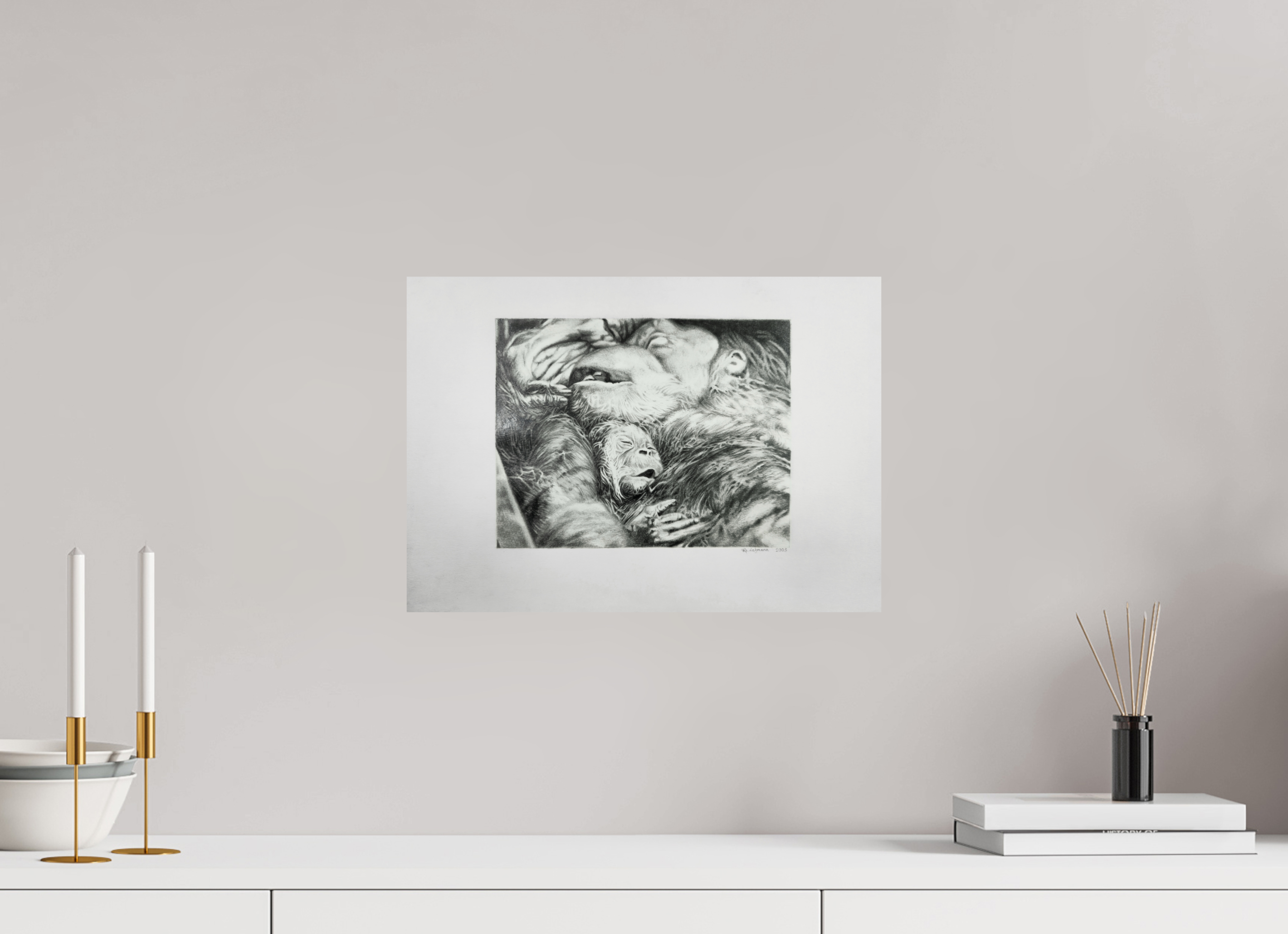 DIN A3 (42 x 29,7 cm), Fine Art Print Der Schlaf