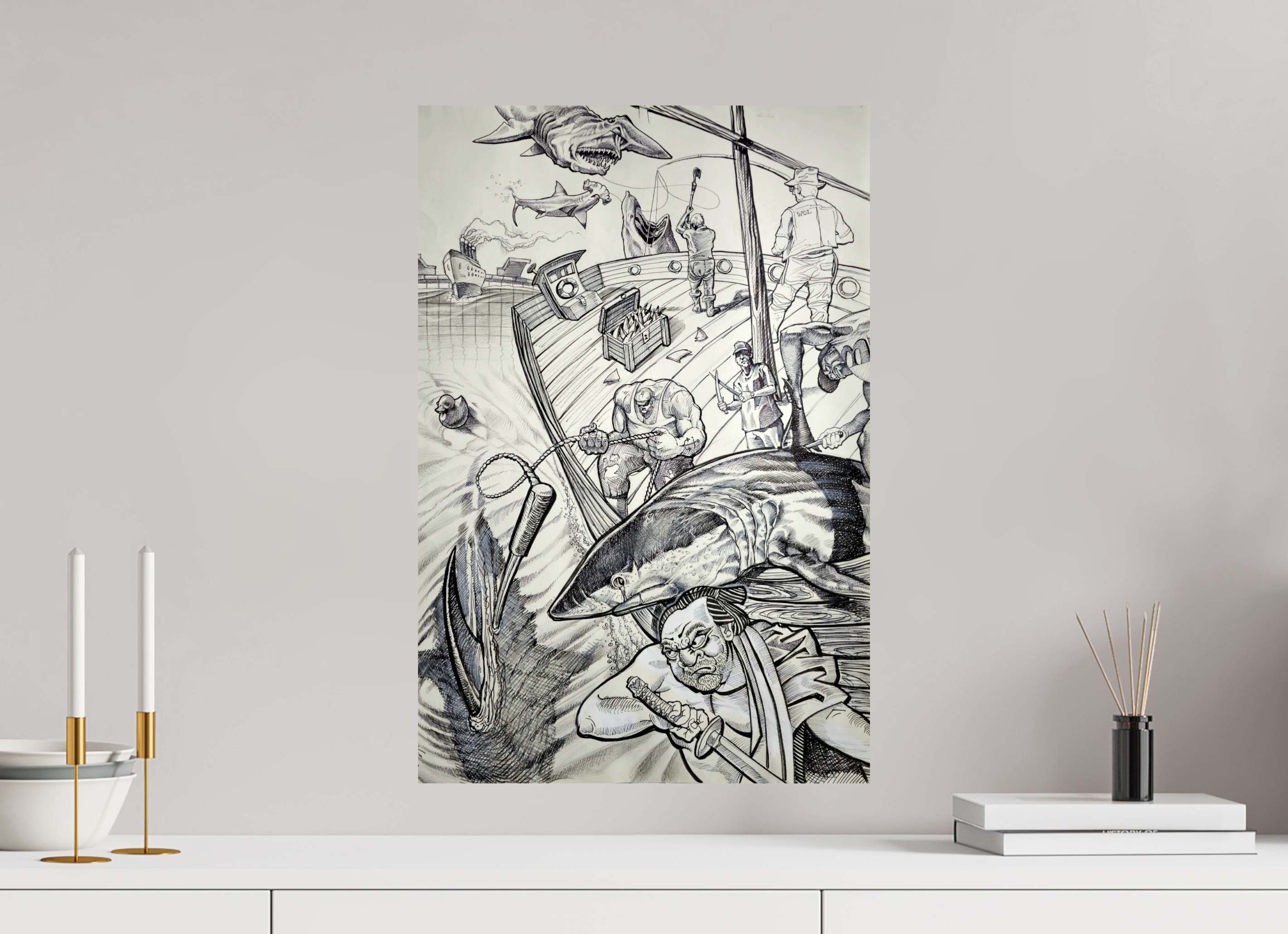 40 x 60 cm, Fine Art Print Der Fang