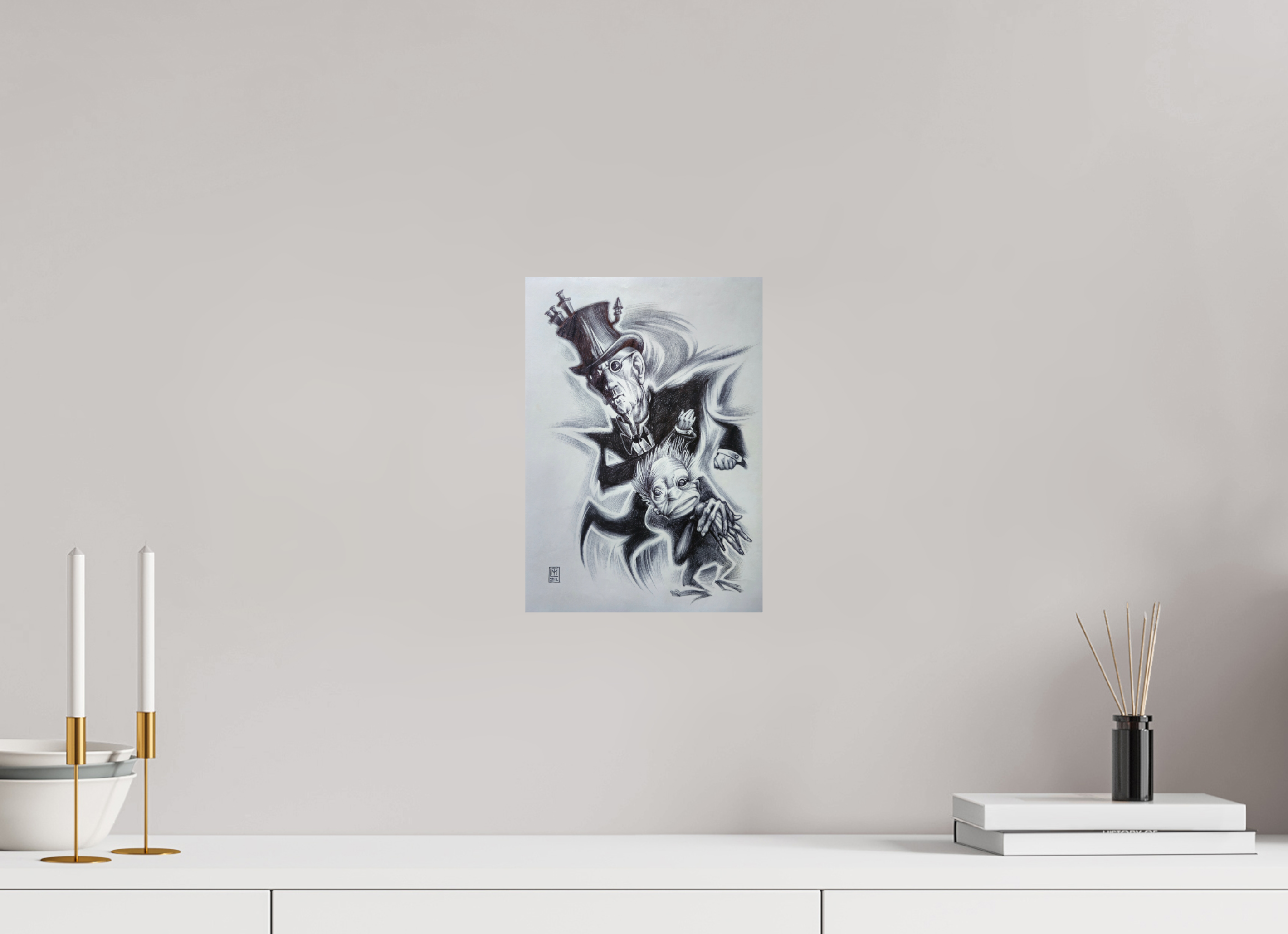 DIN A4 (21 x 29,7 cm), Fine Art Print The Industrial Sage (Der Hüter der Glut)