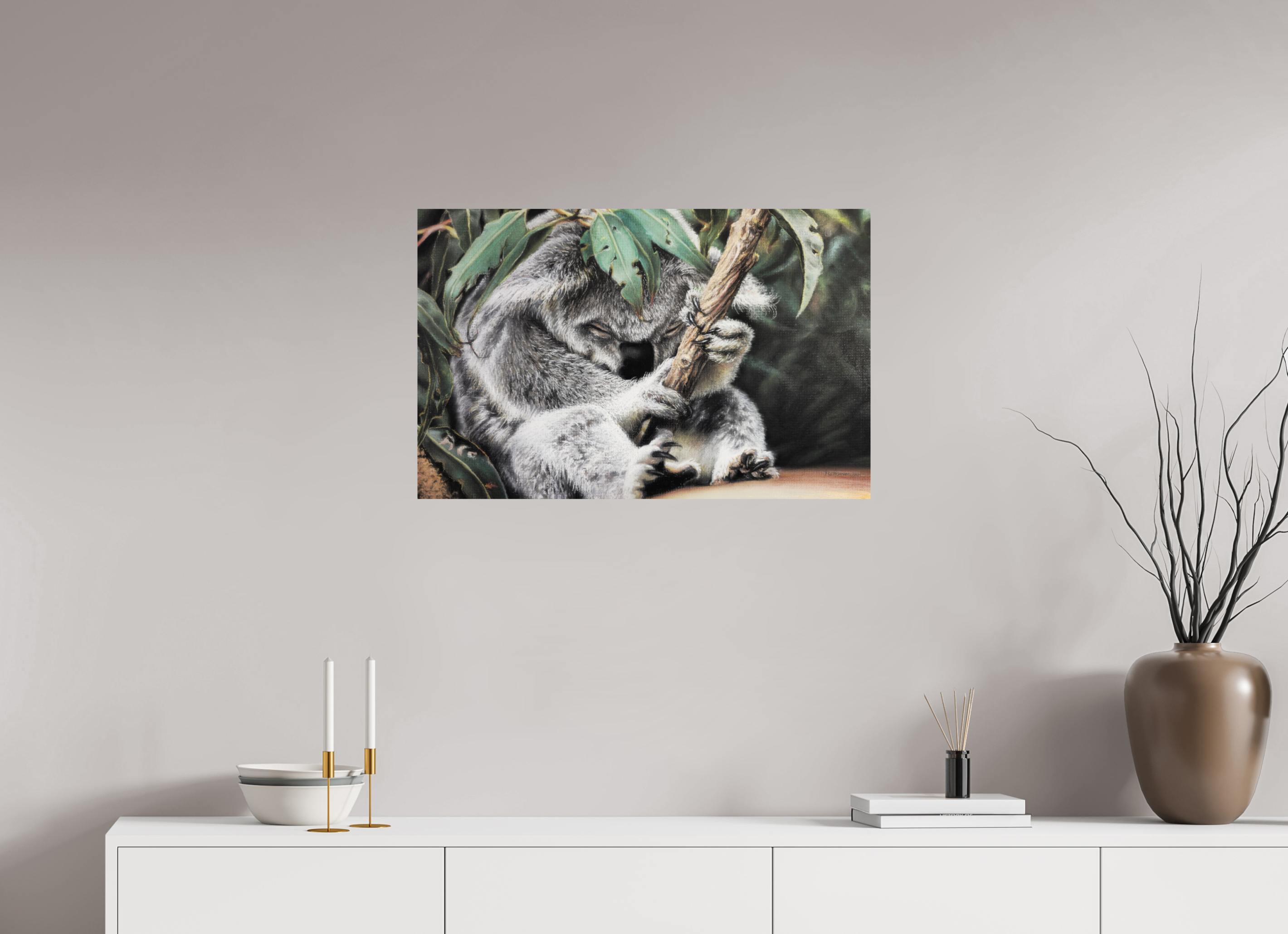 78,1 x 50 cm, Fine Art Print Hüter des Eukalyptus