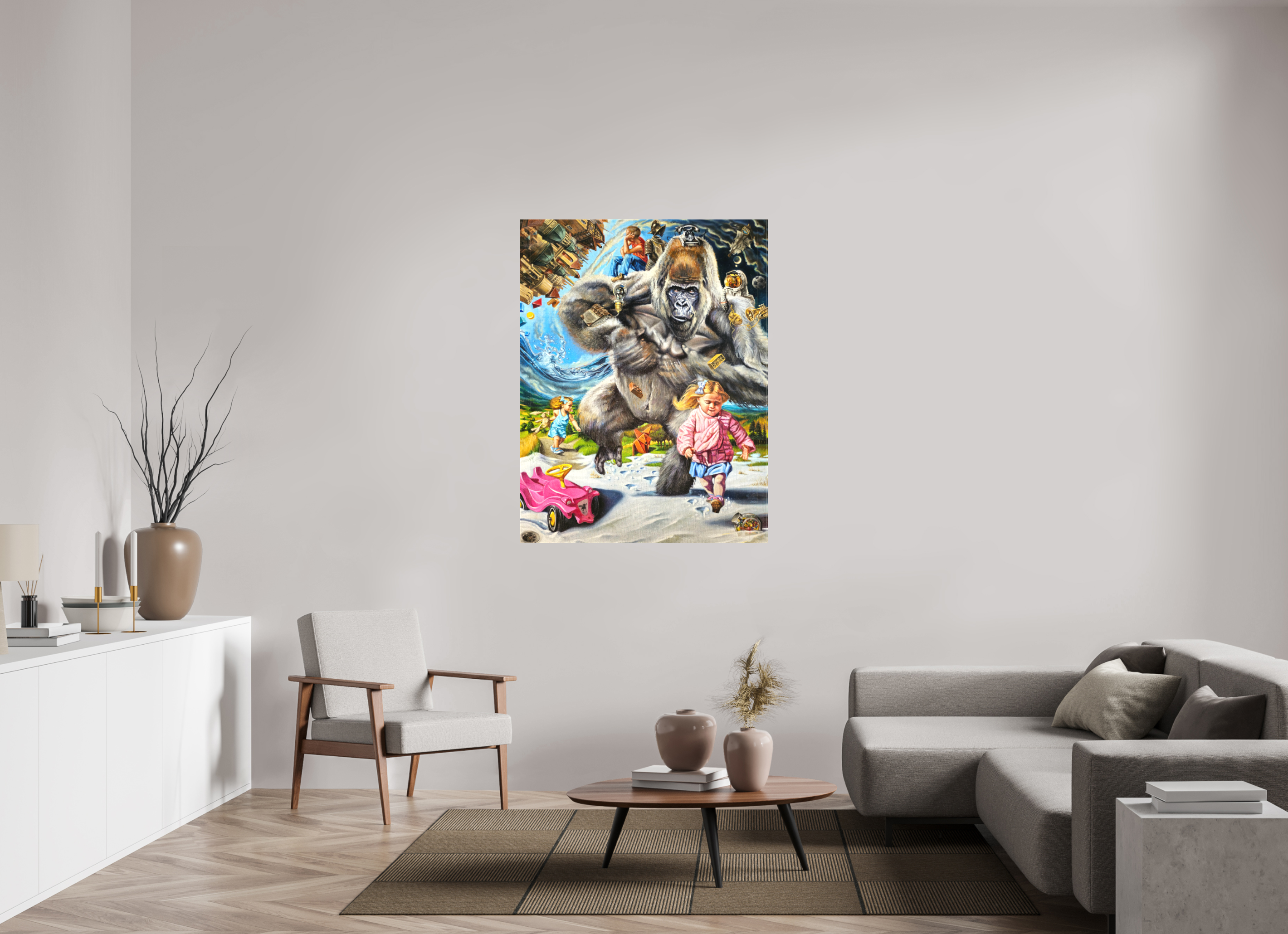100 x 130,9 cm, Leinwand Kinderseelen