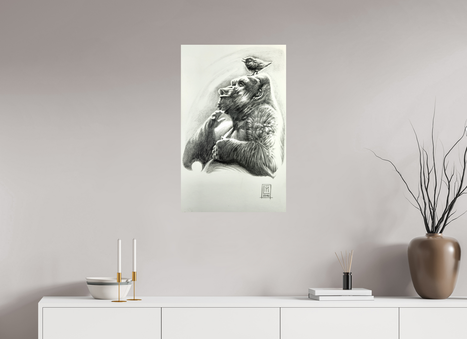 50 x 79,5 cm, Fine Art Print Das Duett