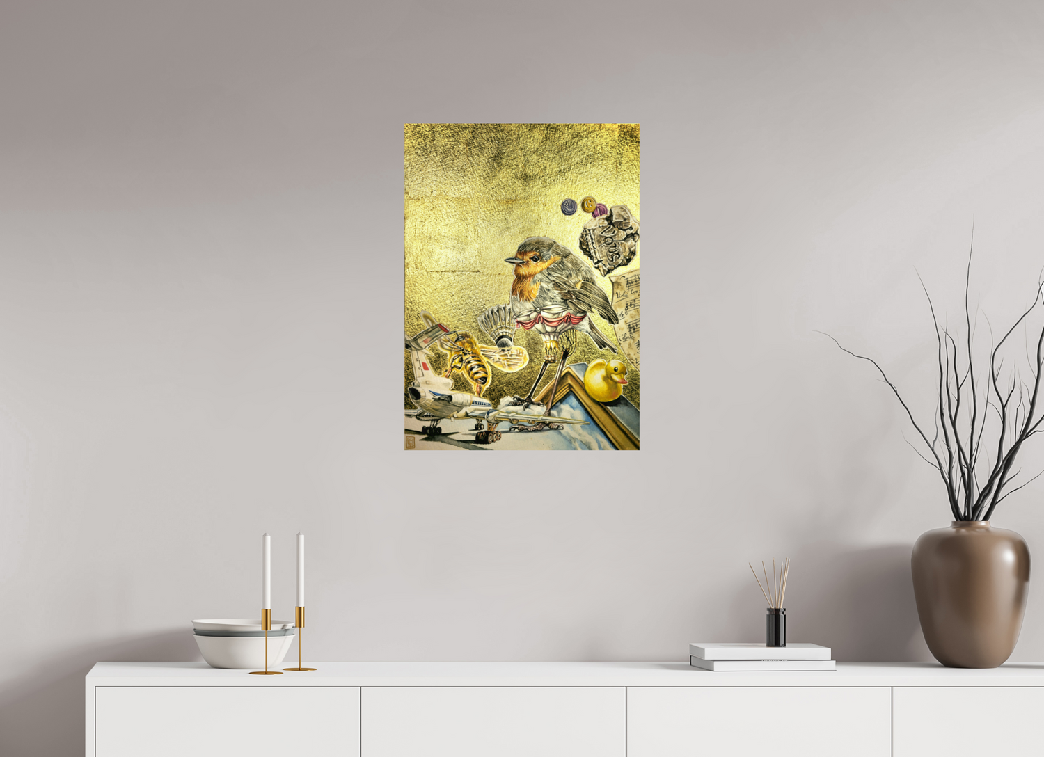 50 x 69,5 cm, Fine Art Print Schwebeteilchen