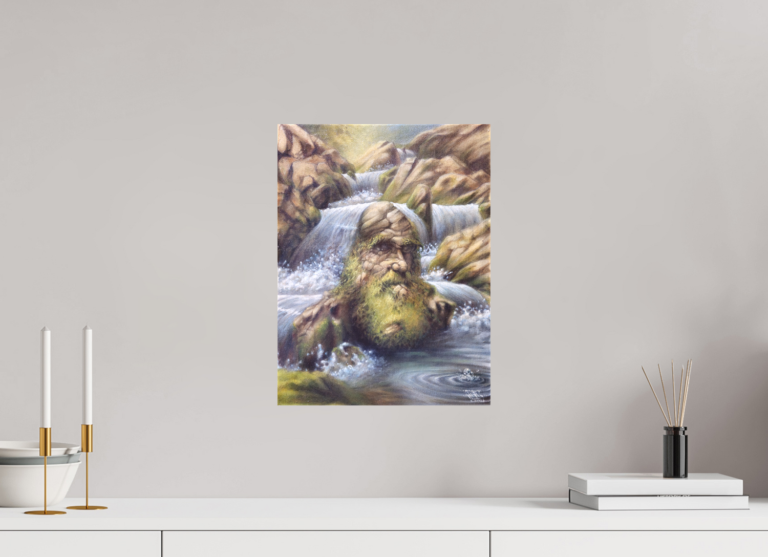 30 x 40 cm, Leinwand Darwins Fluss