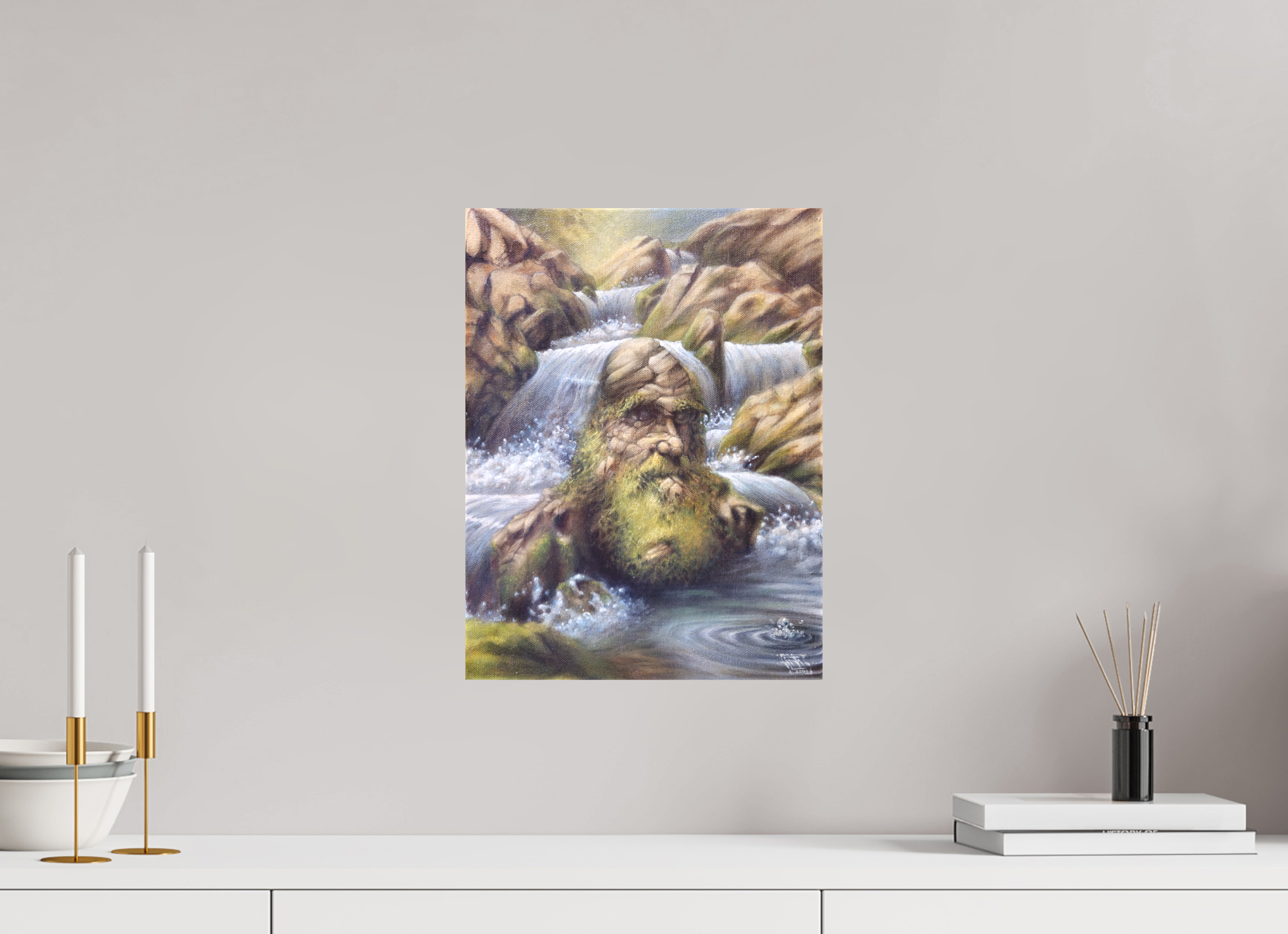 30 x 40 cm, Leinwand Darwins Fluss