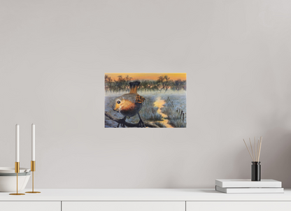 30,4 x 20 cm, Leinwand Der Blick (Wintermorgen)