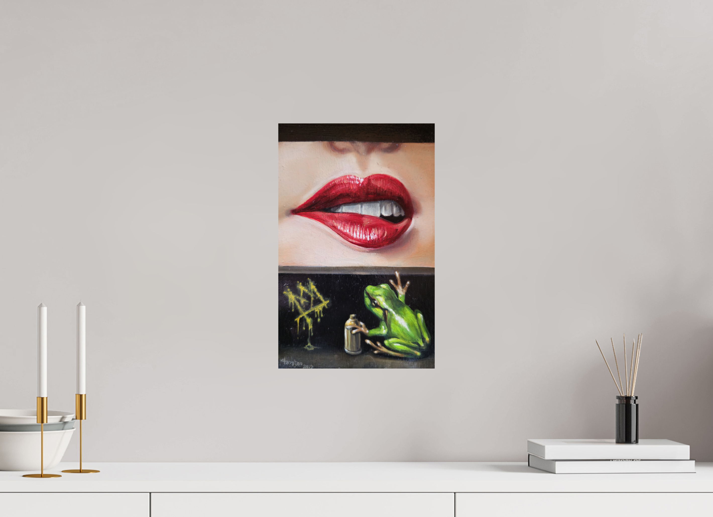 25 x 39,2 cm, Fine Art Print Der Froschkönig