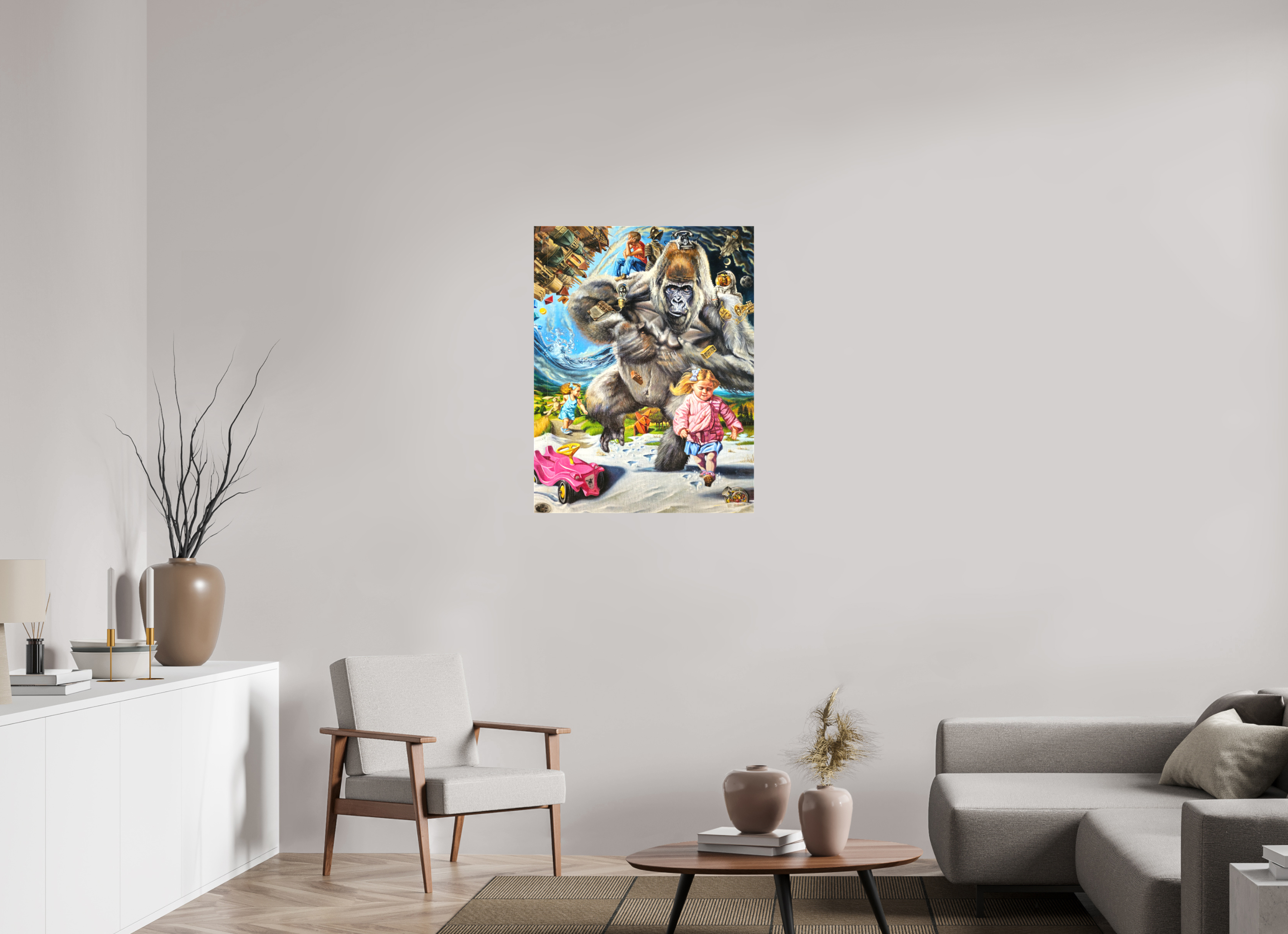 70 x 91,6 cm, Leinwand Kinderseelen