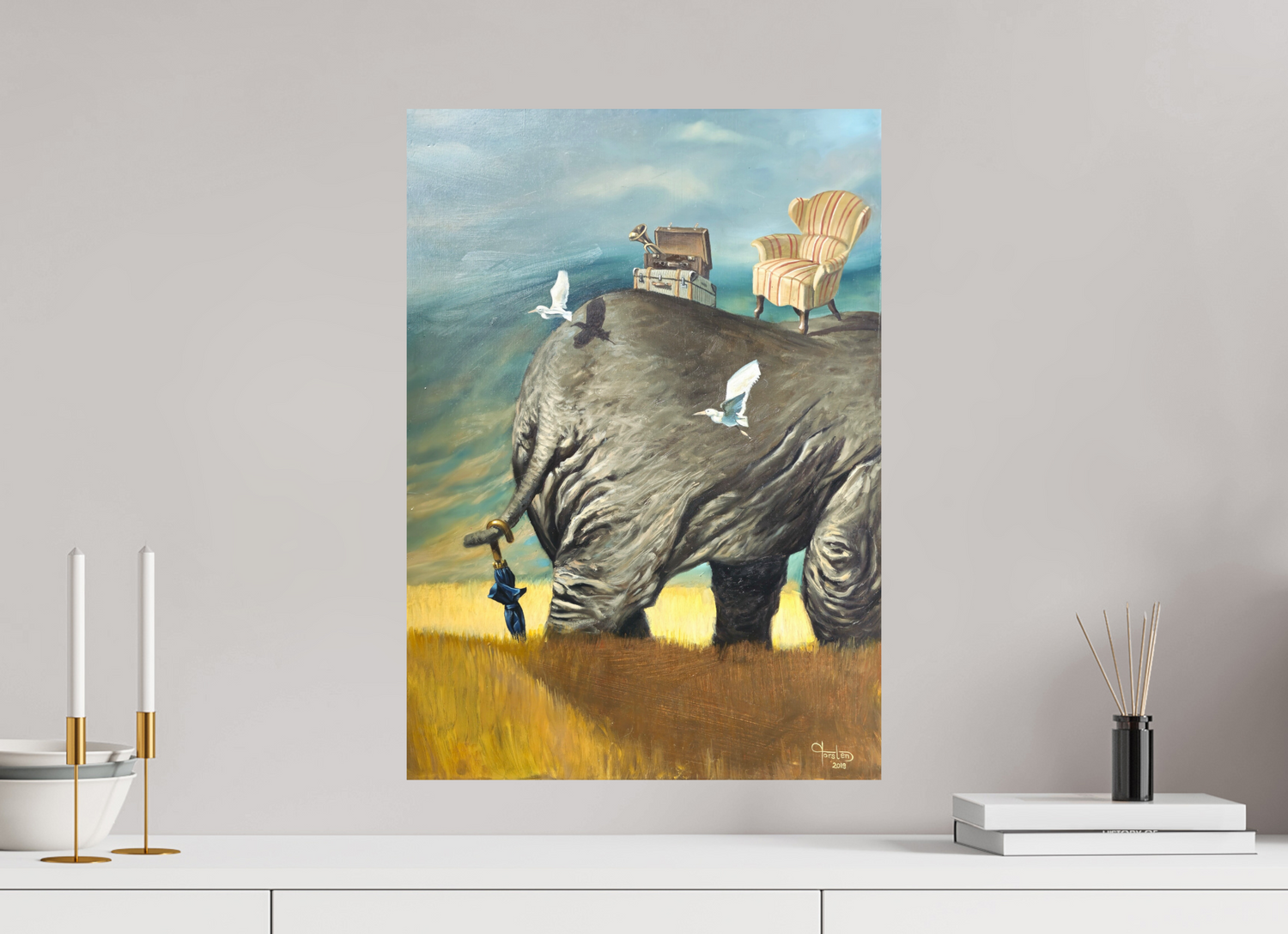 DIN A2 (42 x 59,4 cm), Fine Art Print Sie gehen