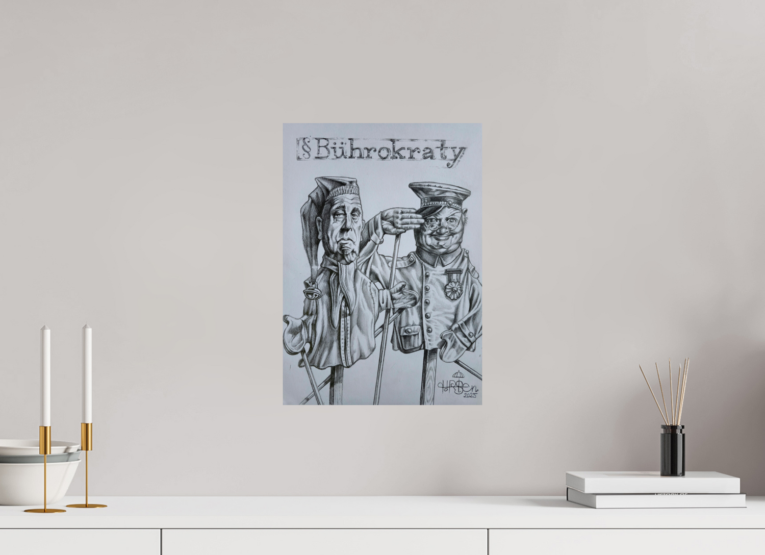 DIN A3 (29,7 x 42 cm), Fine Art Print § B Ü H R O K R A T Y