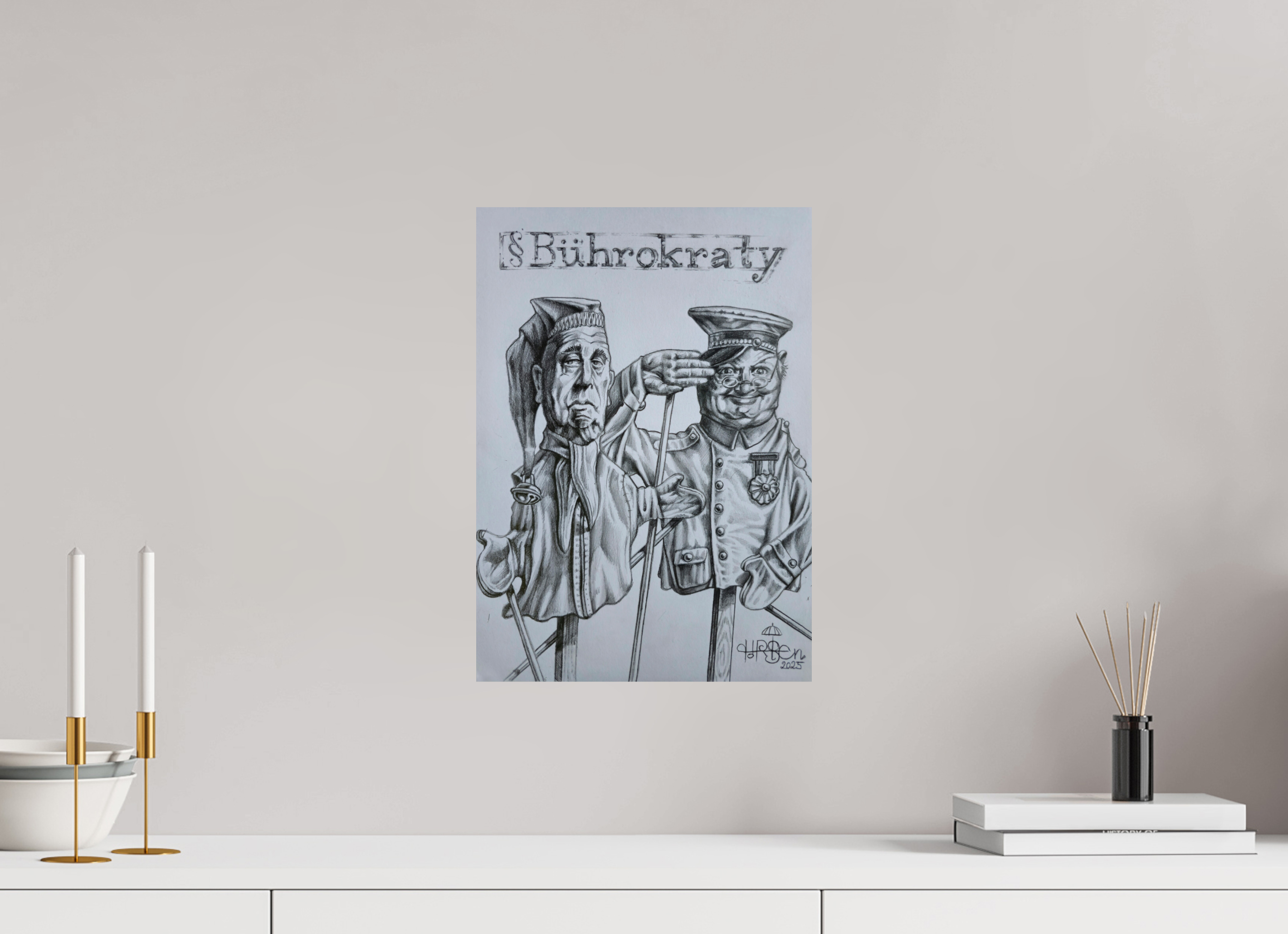 DIN A3 (29,7 x 42 cm), Fine Art Print § B Ü H R O K R A T Y