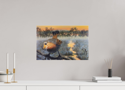 45,6 x 30 cm, Leinwand Der Blick (Wintermorgen)