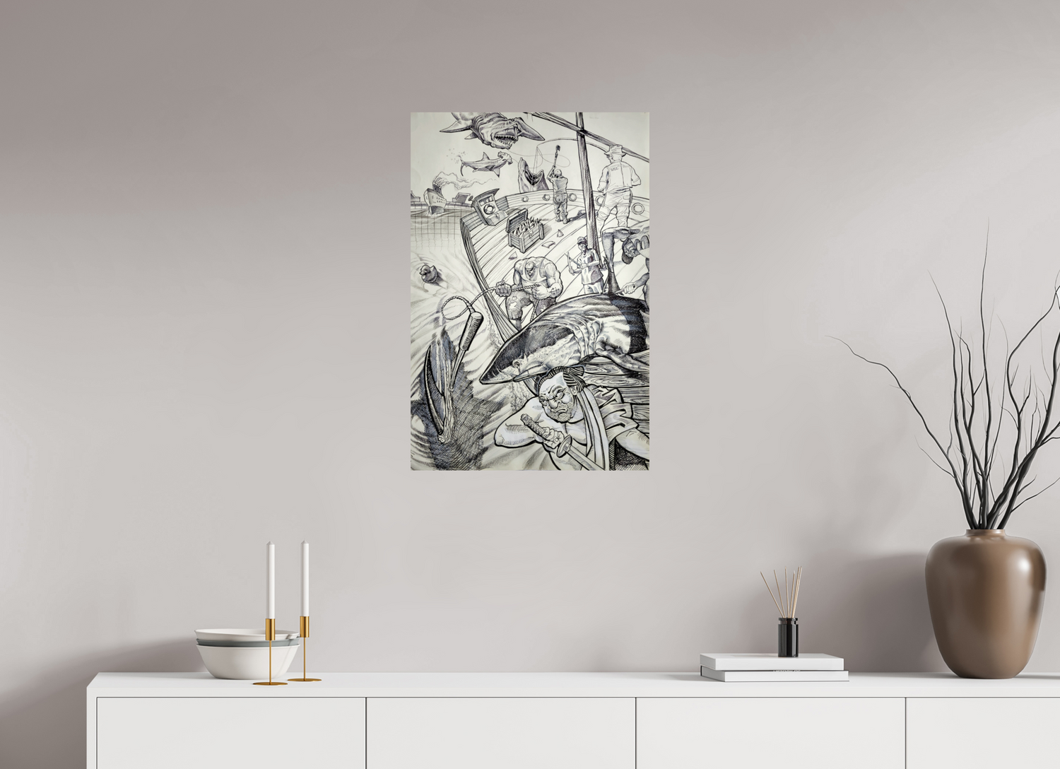 50 x 75 cm, Fine Art Print Der Fang