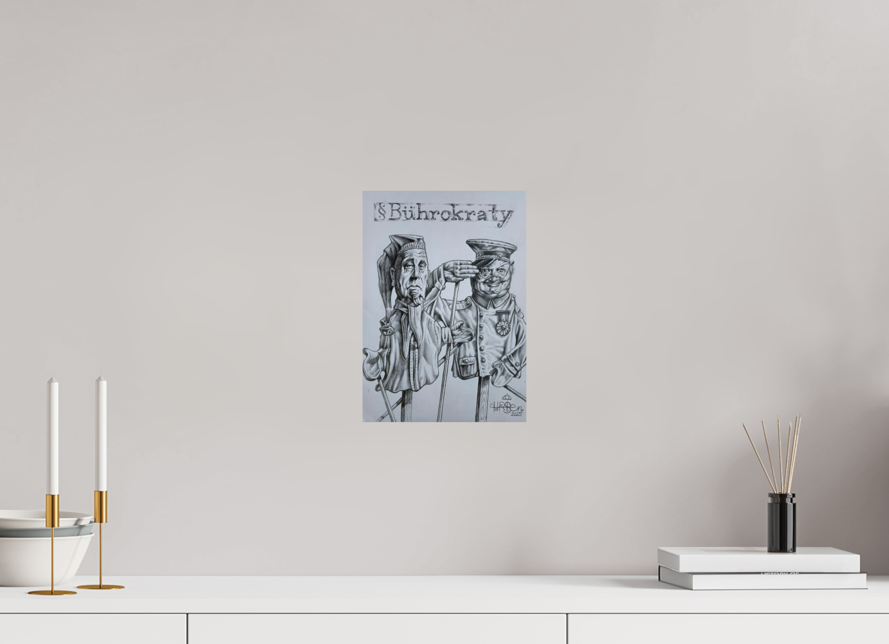 DIN A4 (21 x 29,7 cm), Fine Art Print § B Ü H R O K R A T Y