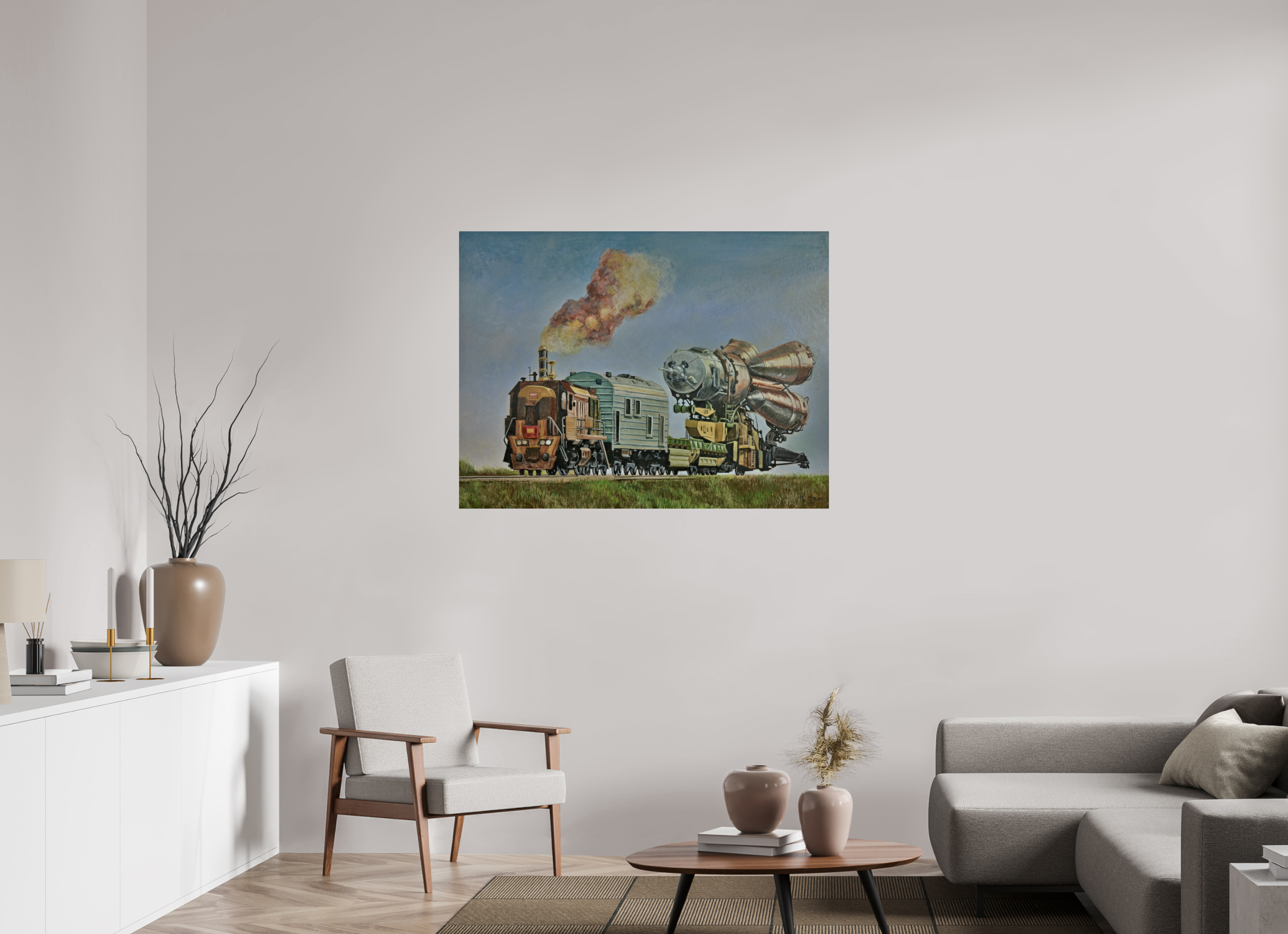 120 x 90 cm, Fine Art Print Fortschritt auf Rückzug