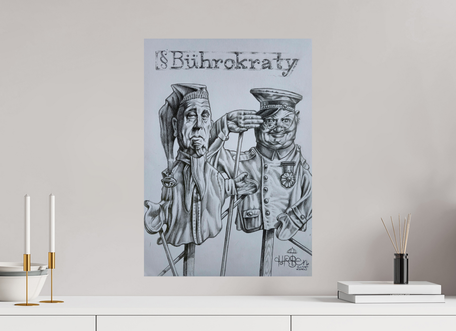 DIN A2 (42 x 59,4 cm), Fine Art Print ​§ B Ü H R O K R A T Y
