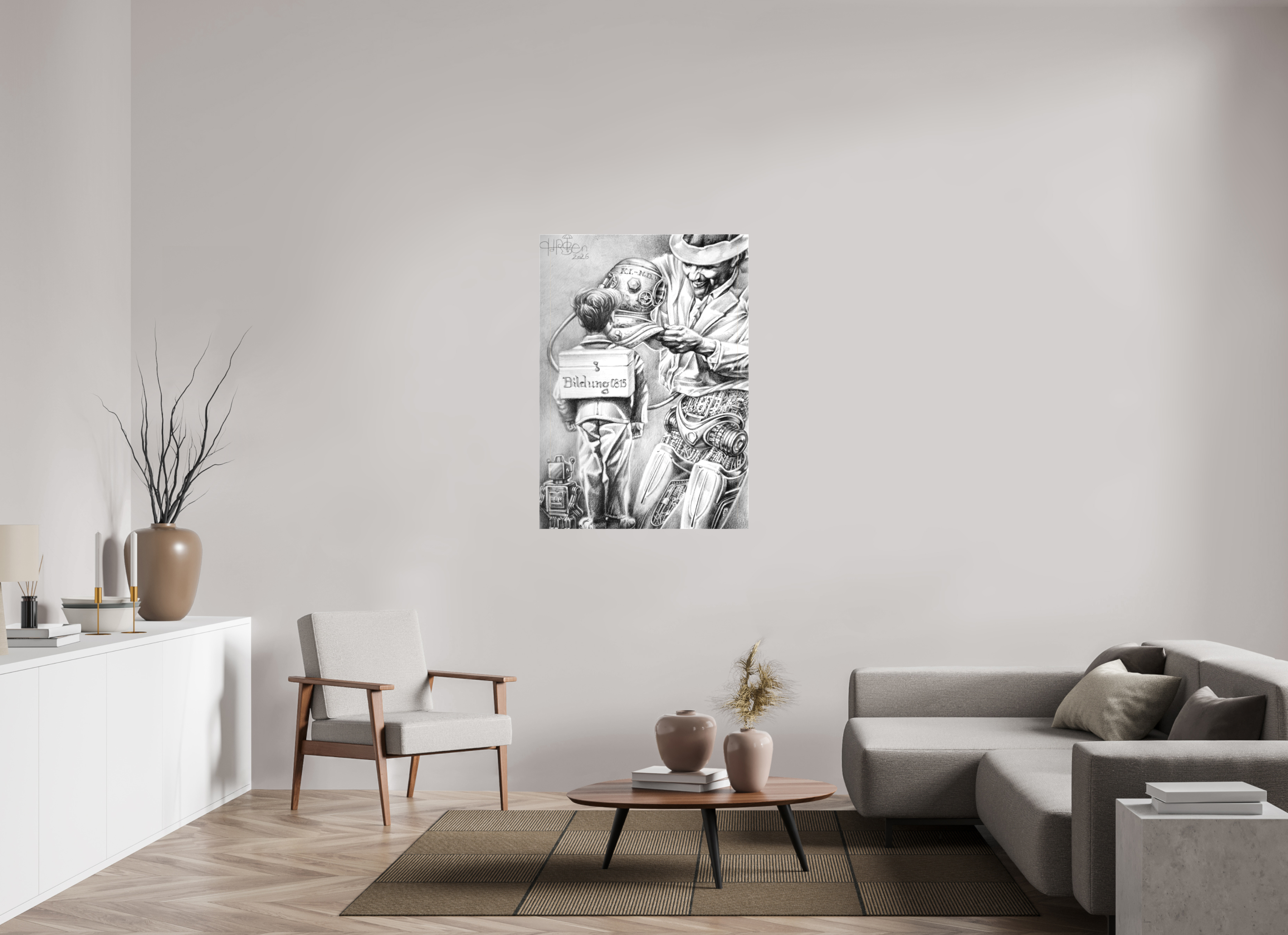DIN A0 (84,1 x 118,9 cm), Leinwand Ein neues Zeitalter