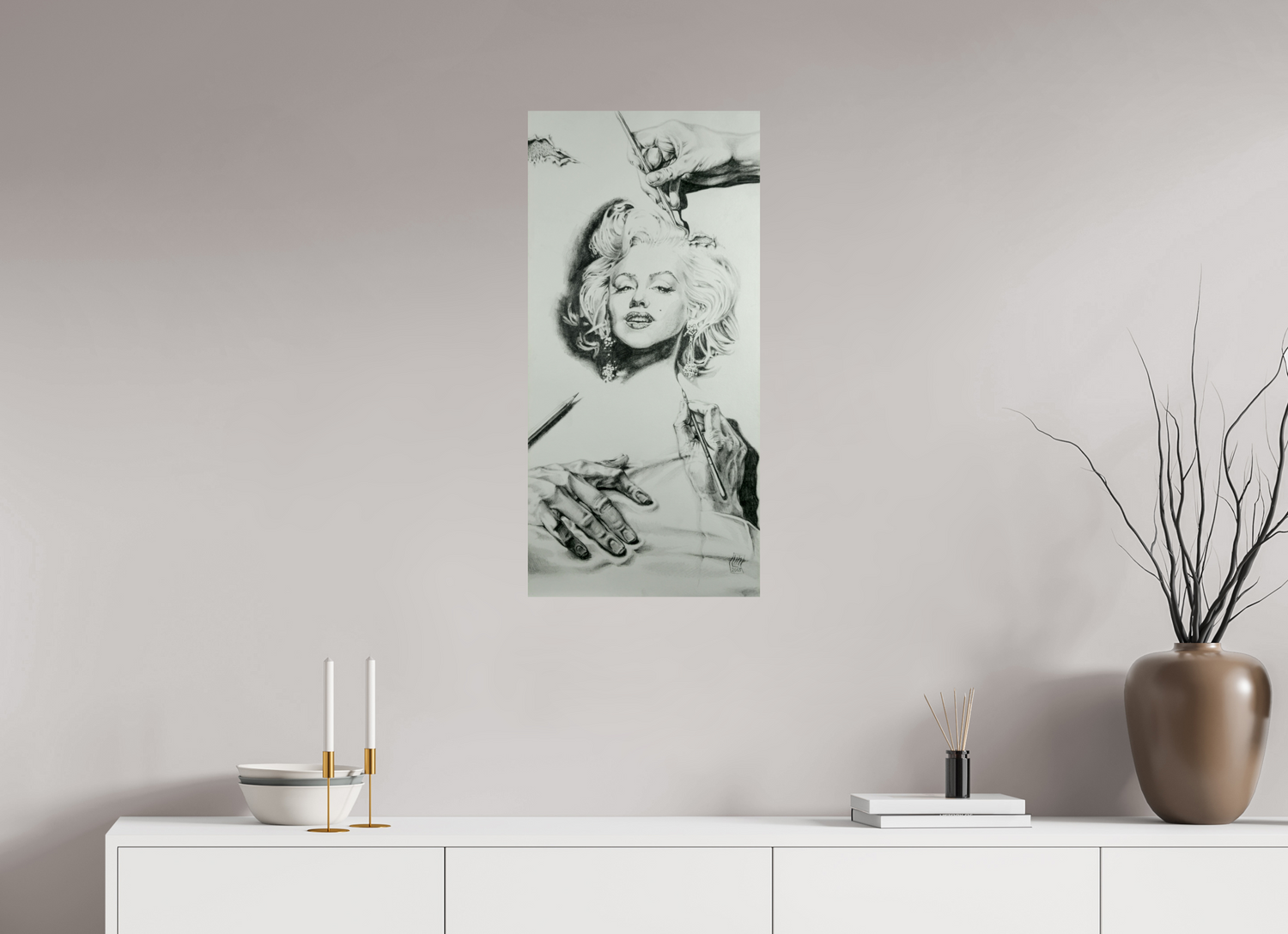 40 x 83,8 cm, Collector Series 01 Vergänglichkeit der Schönheit(Marilyn Monroe)