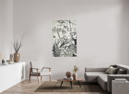 100 x 150 cm, Fine Art Print Der Fang