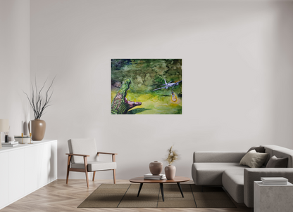 127,7 x 100 cm, Fine Art Print Die Jagd (Urlaubsdrang)