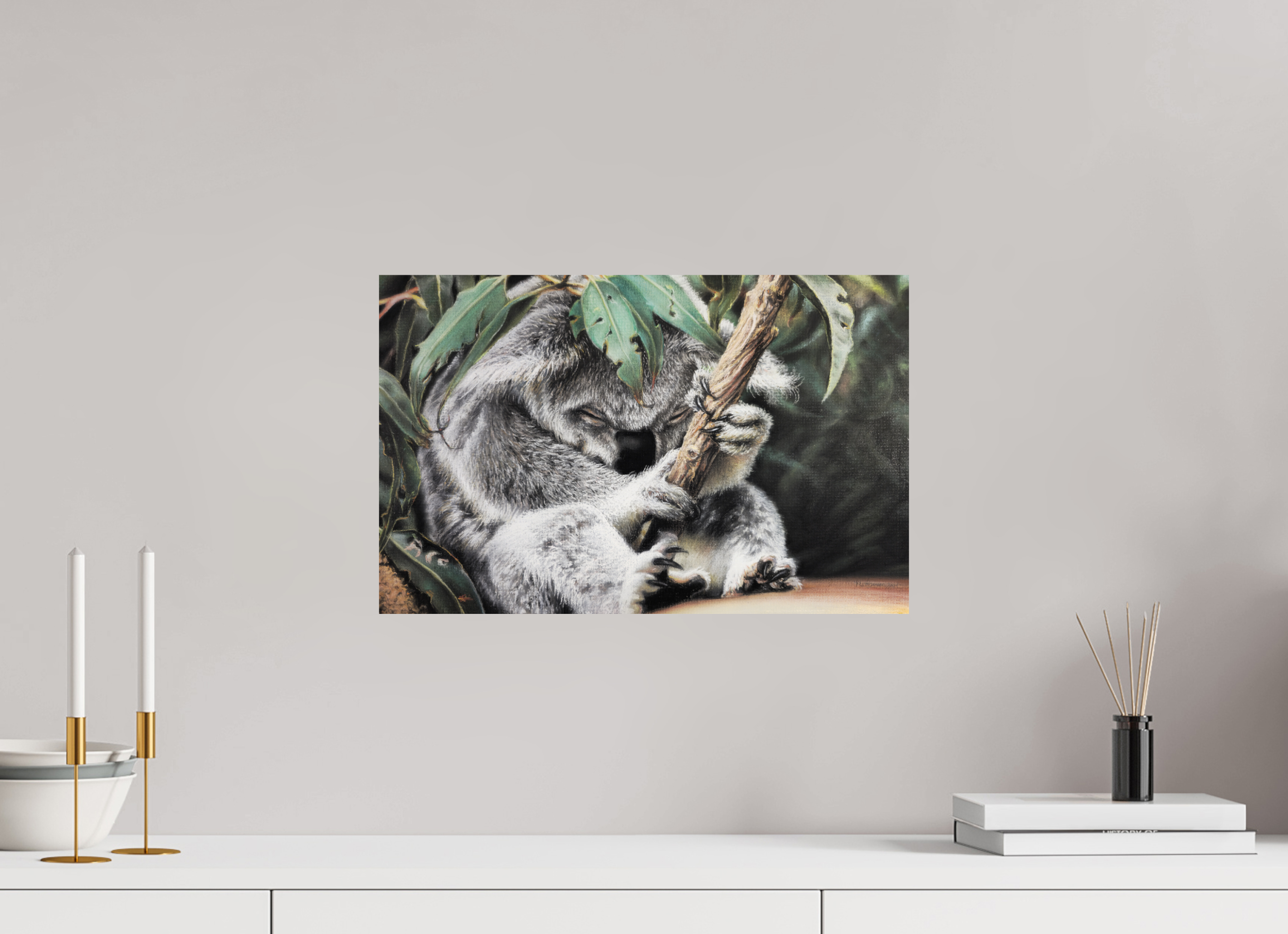 46,9 x 30 cm, Fine Art Print Hüter des Eukalyptus