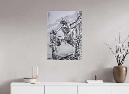 DIN A1 (59,4 x 84,1 cm), Fine Art Print F A M I L I E (Schicksalskette)