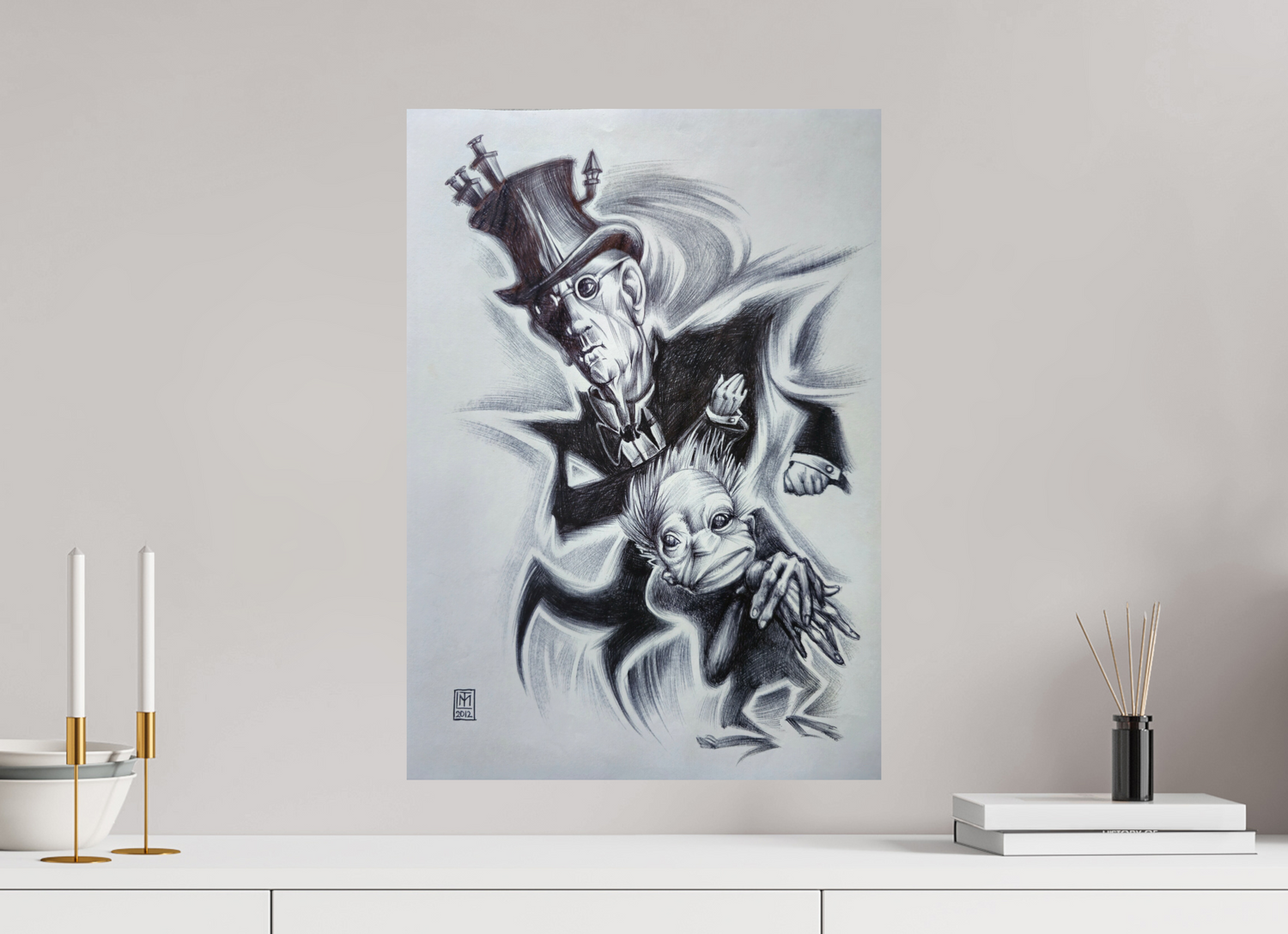 DIN A2 (42 x 59,4 cm), Fine Art Print The Industrial Sage (Der Hüter der Glut)