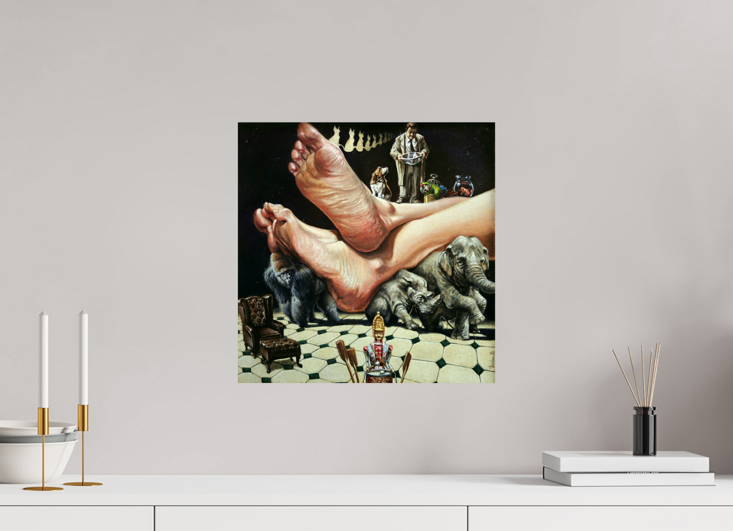 40 x 40,6 cm, Fine Art Print Domestizierung