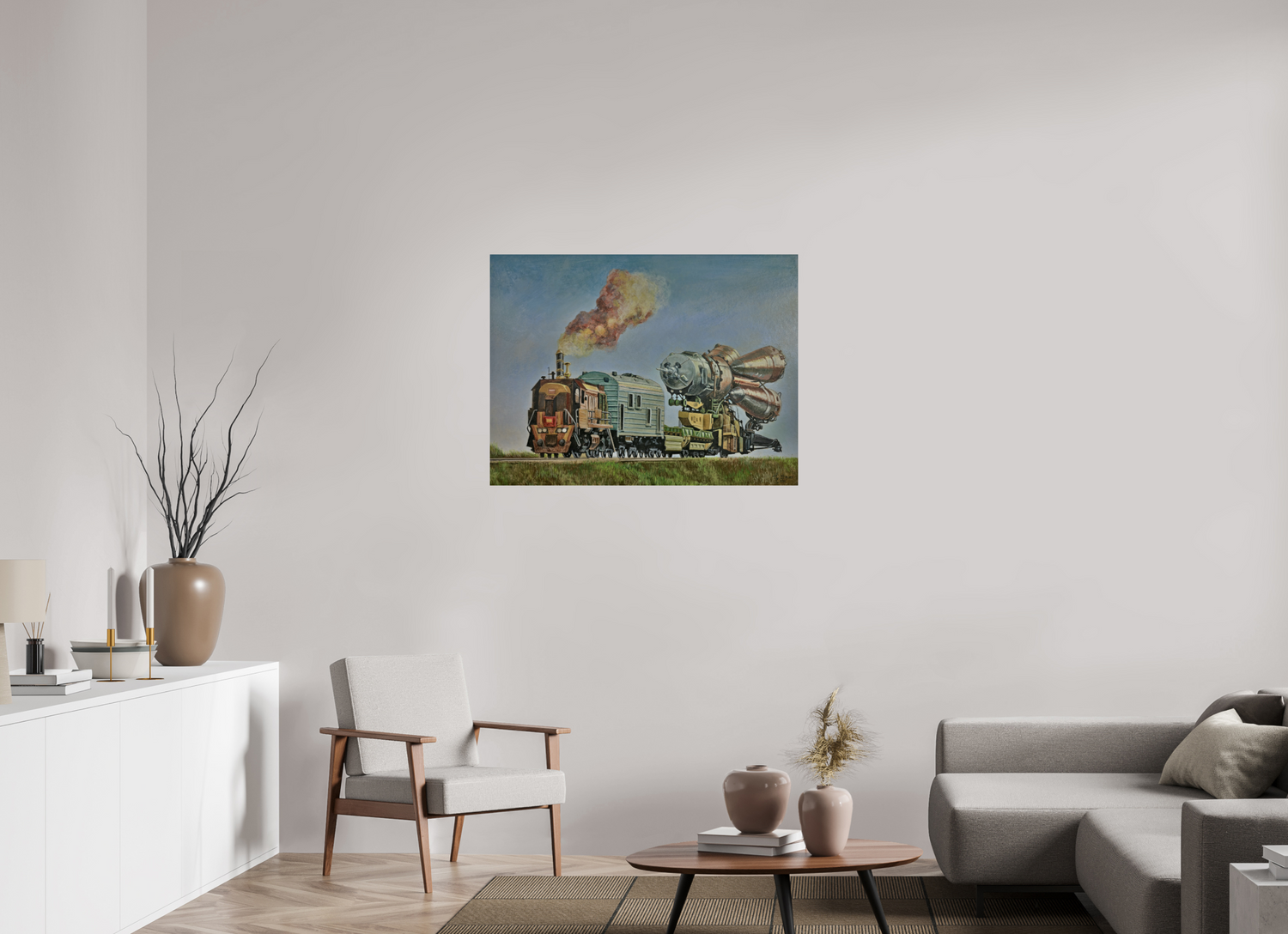 100 x 75 cm, Fine Art Print Fortschritt auf Rückzug