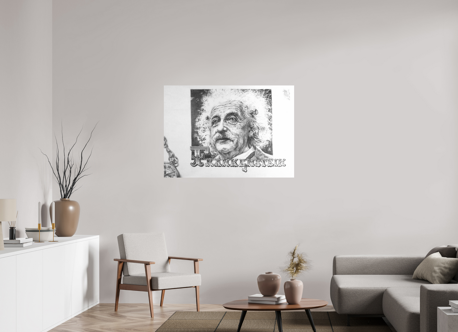 DIN A0 (118,9 x 84,1 cm), Fine Art Print Frank-E(i)nstein