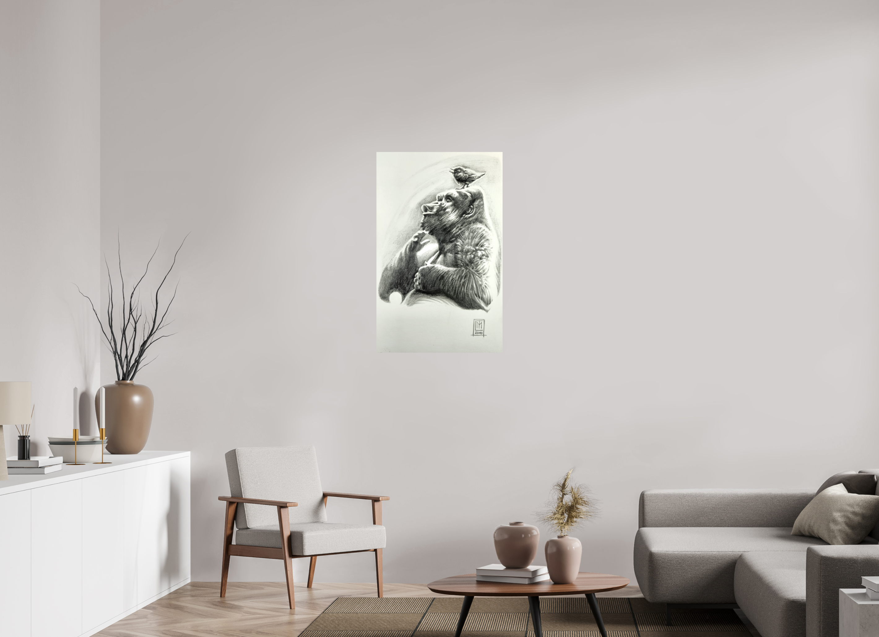 60 x 95,5 cm, Fine Art Print Das Duett